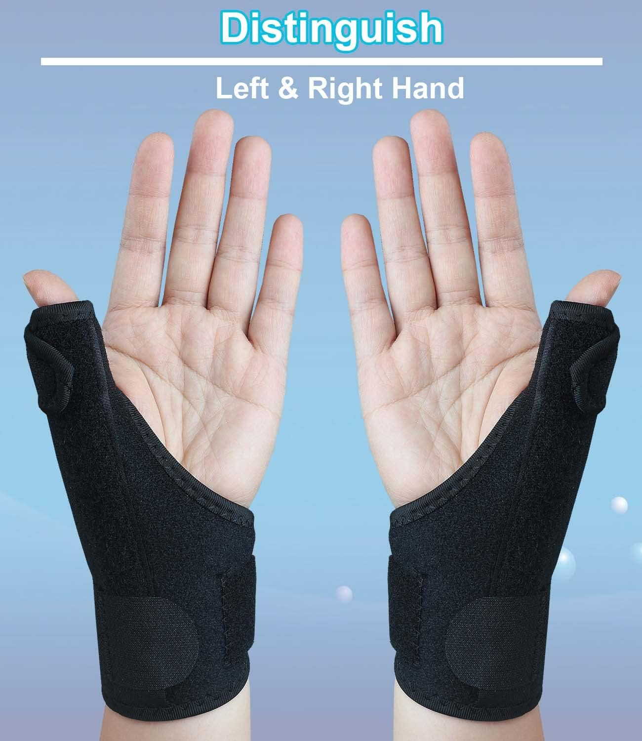 Thumb Brace Hand and Trigger Thumb Splint, 1Pc Thumb Spica Support Brace with Splints,Wrist Spica Splint Wrist Brace Support Sports Strap image number 1