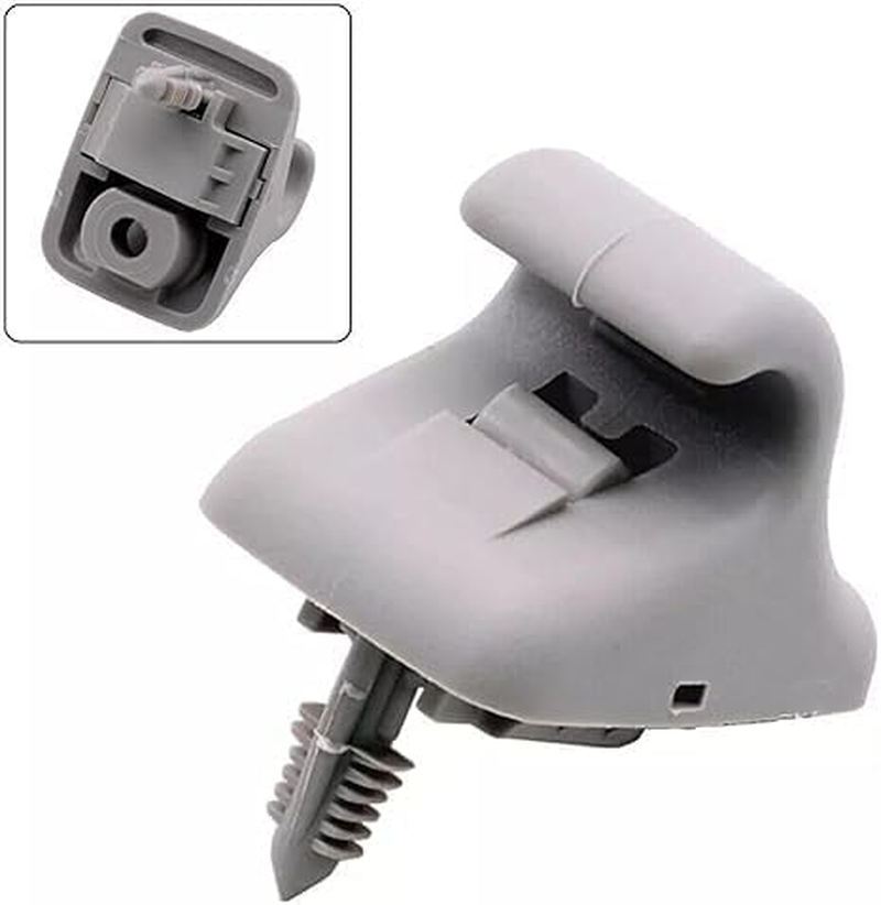 Ksngtixe 2PCS Sun Visor Clips 852351C300QS - Replacement Retainer Clips Compatible with Hyundai 2002-2011, Gray Interior Car Visor Holder image number 2