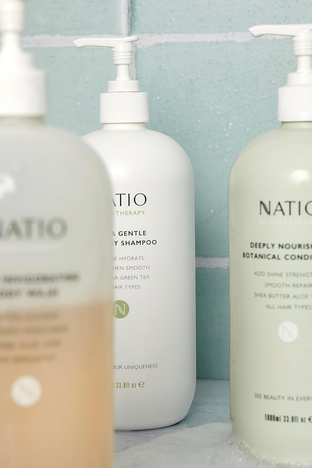 Natio Australia Aromatherapy Extra Gentle Everyday Shampoo 1000Ml/1L - Daily Nourishing & Cleansing Shampoo - Removes Excess Oil from Scalp - Aloe Vera & Green Tea - Suitable for All Hair Types - Vegan Friendly - Made in Australia image number 5