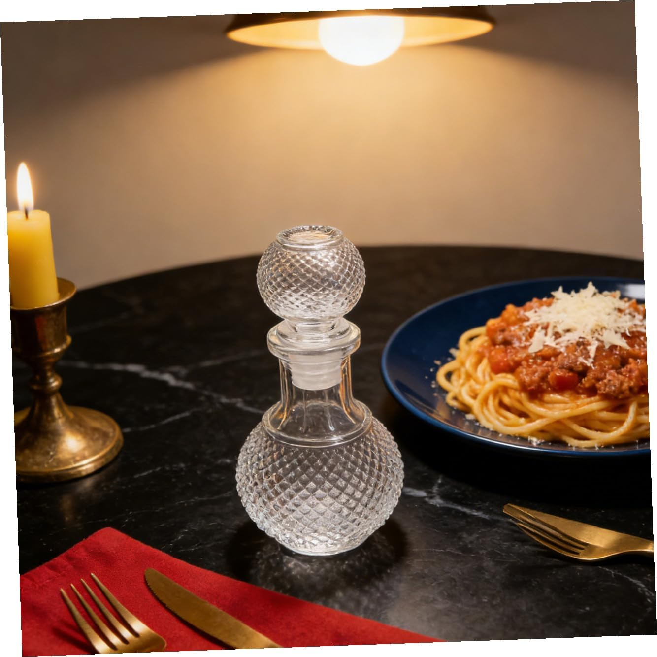 OKUMEYR Creative Glass Wine Bottle for Whiskey Decanter for Home Bar Liquor Dispenser and Design for Wine Decanters image number 4