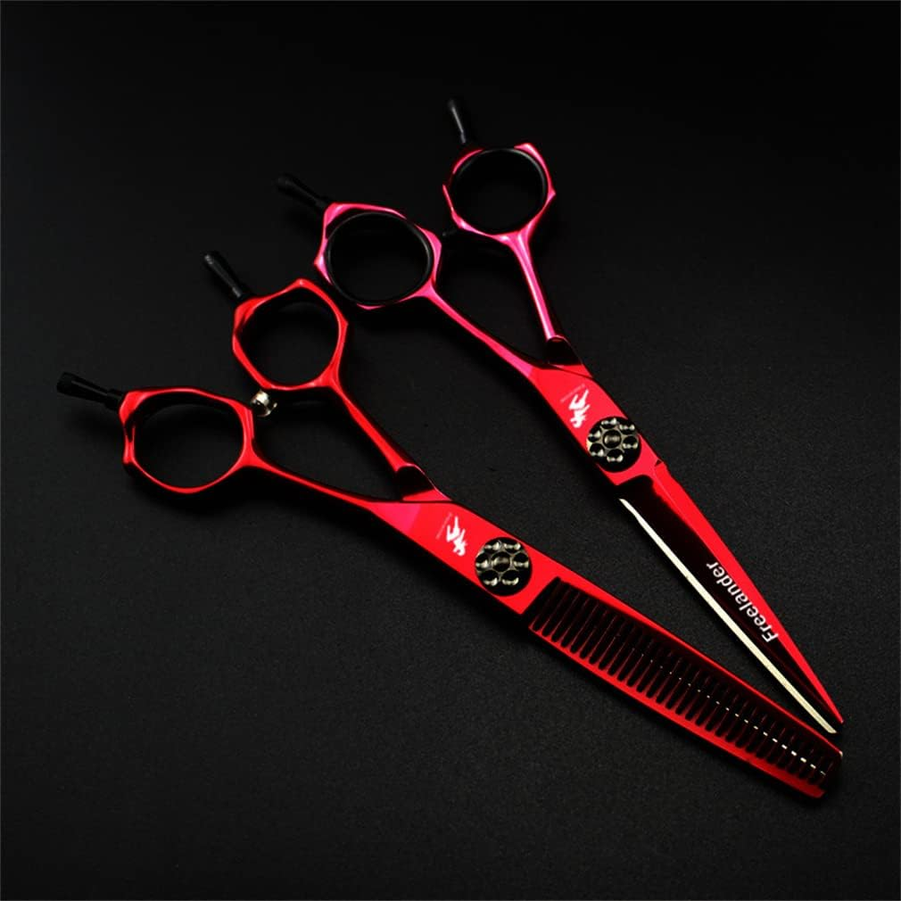 High End Professional Hairdressing Scissors Set/Flat Scissors/Thinning Scissors/Free Comb/Scraper/Professional Scissors Set image number 3