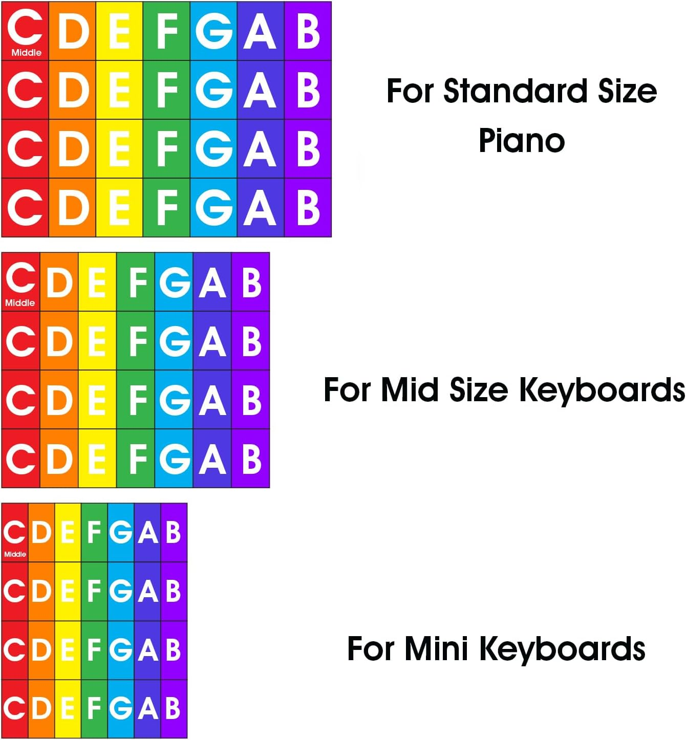 QMG Piano Playtime Christmas Beginner Piano Book for Children and Rainbow Color Piano and Keyboard Stickers image number 2