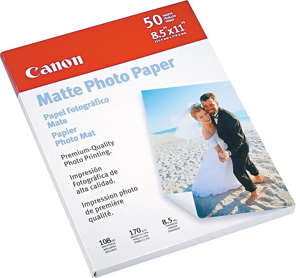 Canon 7981A004 Photo Paper Plus, Matte, 8-1/2 X 11 (Pack of 50 Sheets) image number 2