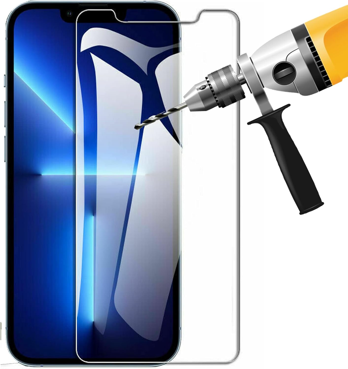 9H Tempered Glass Screen Protector Guard for Apple Iphone 13 Mini Front image number 5