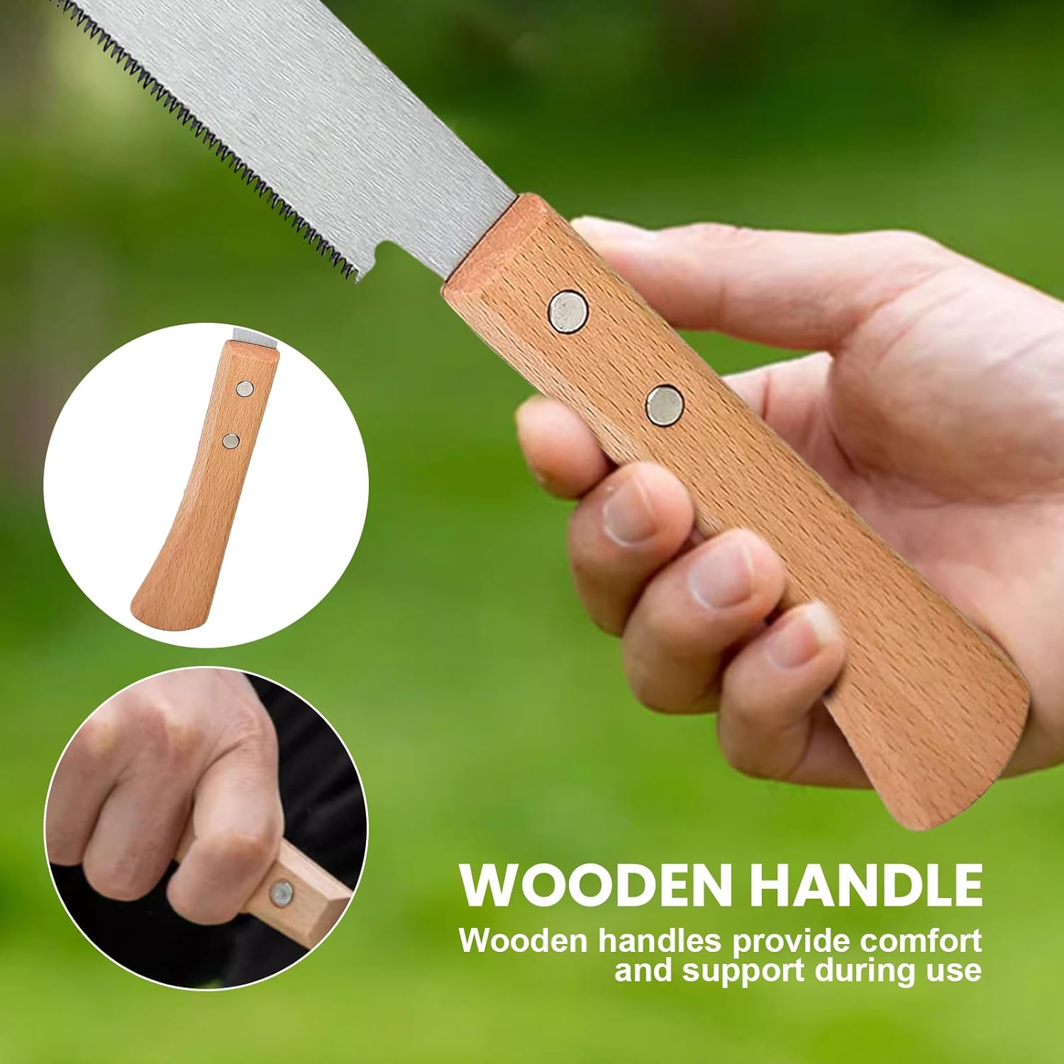 Agwenkui 6-Inch Japanese Hand Saw High-Carbon Steel Pull Saw Flexible Blade Flush Cut Woodworking Hand Saw - with Flexible Blade for Woodworking DIY Small Projects