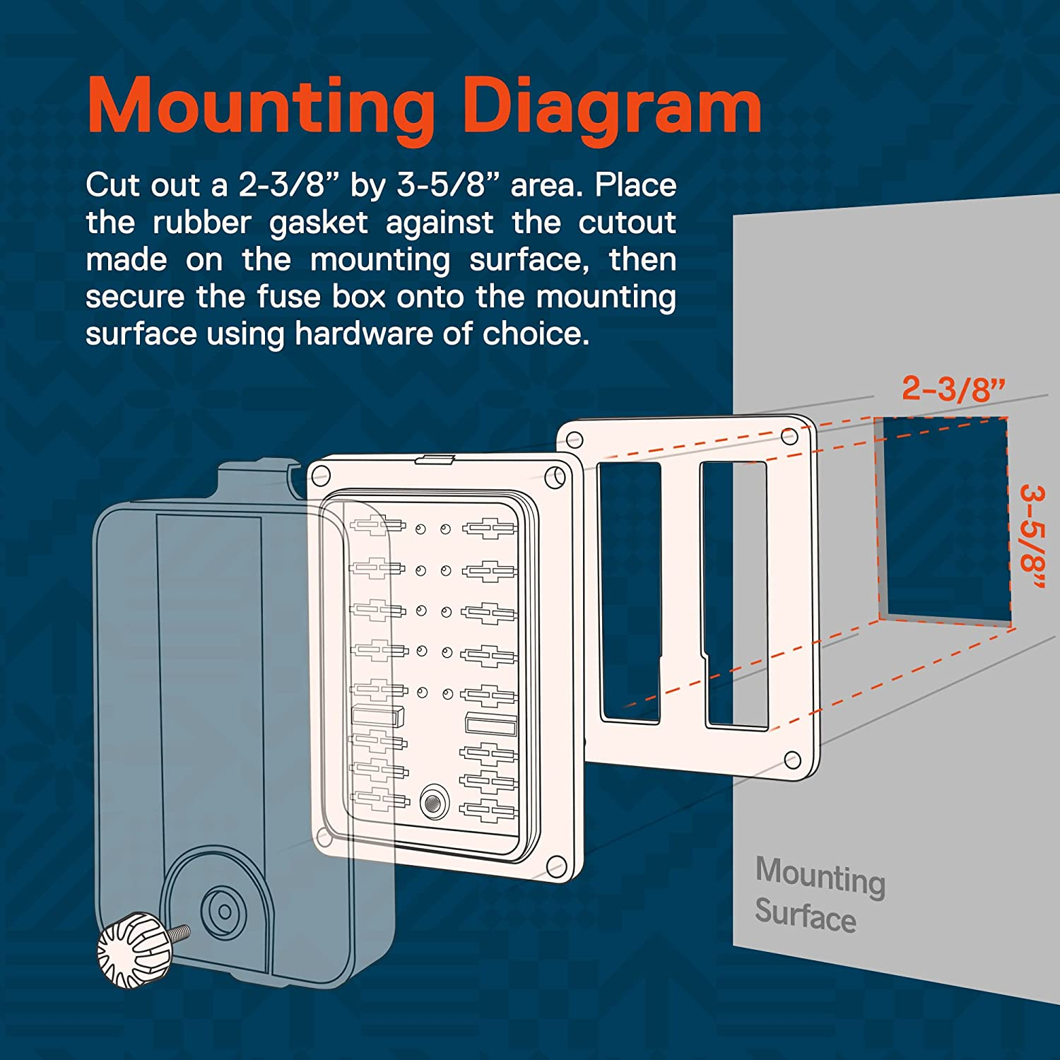 Online-Led-Store PSZACCEPS053H Waterproof (OLS IP56 LED Indicated 10Port Fuse Block Output 25A Outlet) image number 5