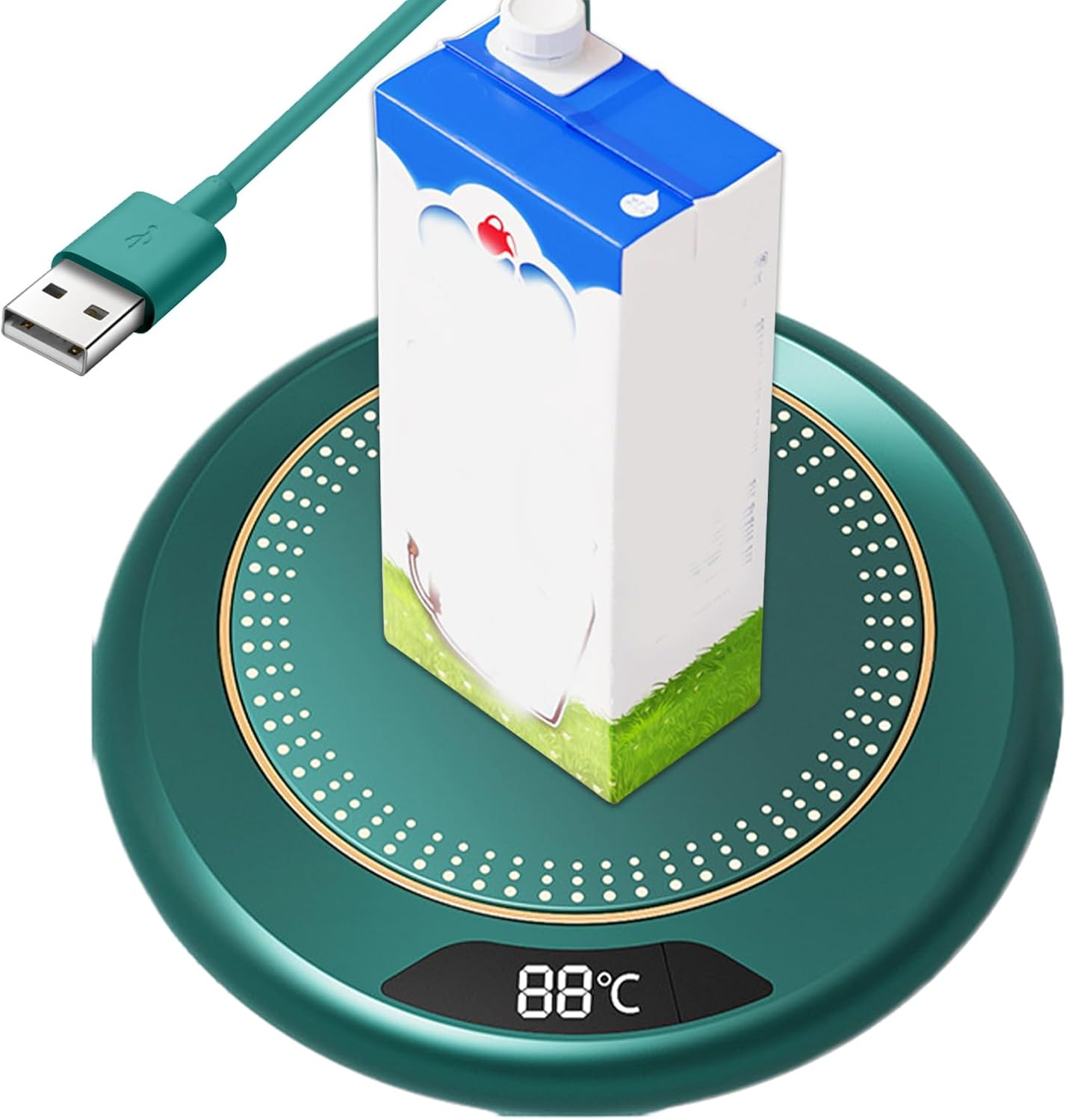 Coffee Mug Warmer - 3 Levels Temperature Mug Warmer 20W | Electric Warming Device for Kitchen Table Bar Housewarming Dining Room Food Candle Tea Milk - White image number 7