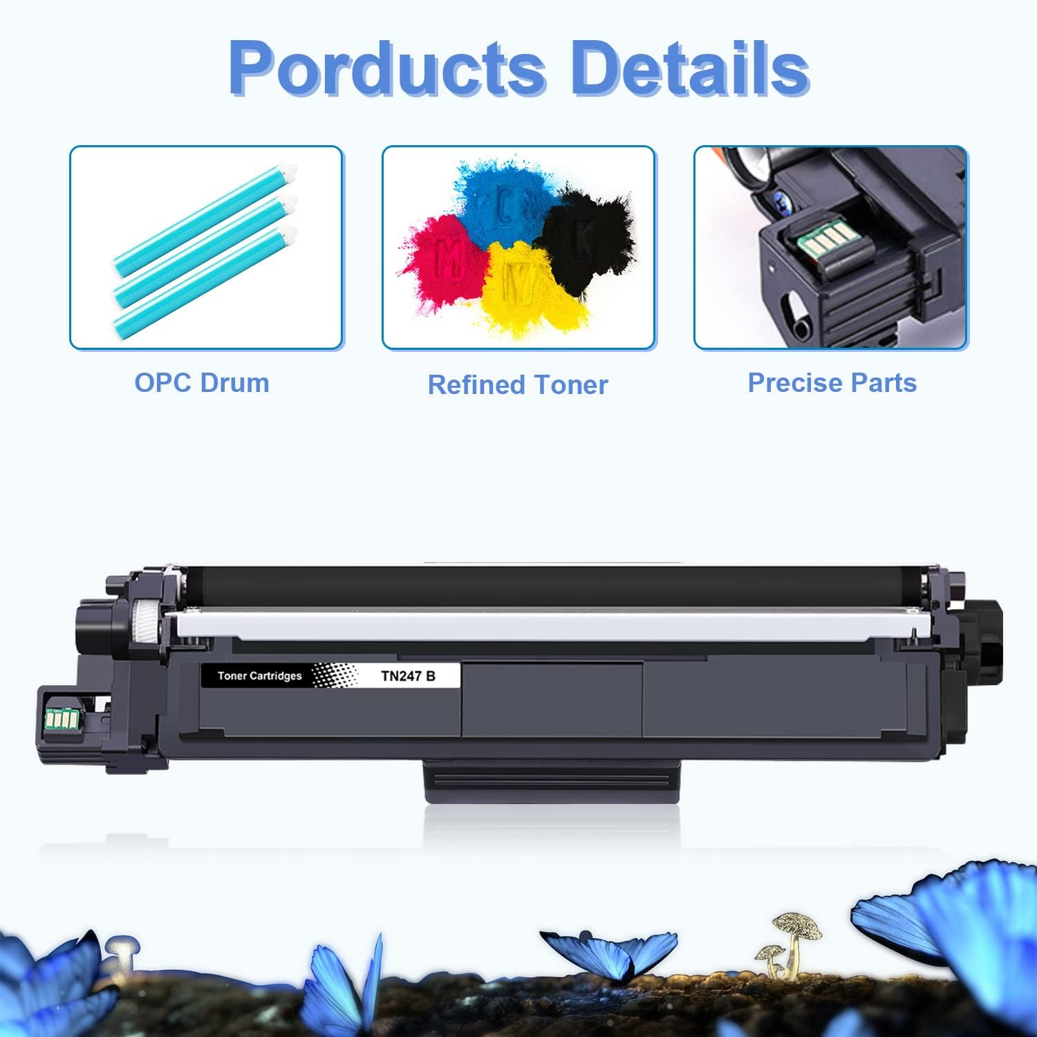 LOSMANN 1 X Cyan Toner Compatible with Brother TN-247 TN-243 for Brother MFC-L3770CDW MFC-L3750CDW HL-L3230CDW HL-L3210CW MFC-L3710CW DCP-L3550CDW MFC-L3730CDN DCP-L3510CDW - L3277 0CDW DCP-L3517CDW image number 6