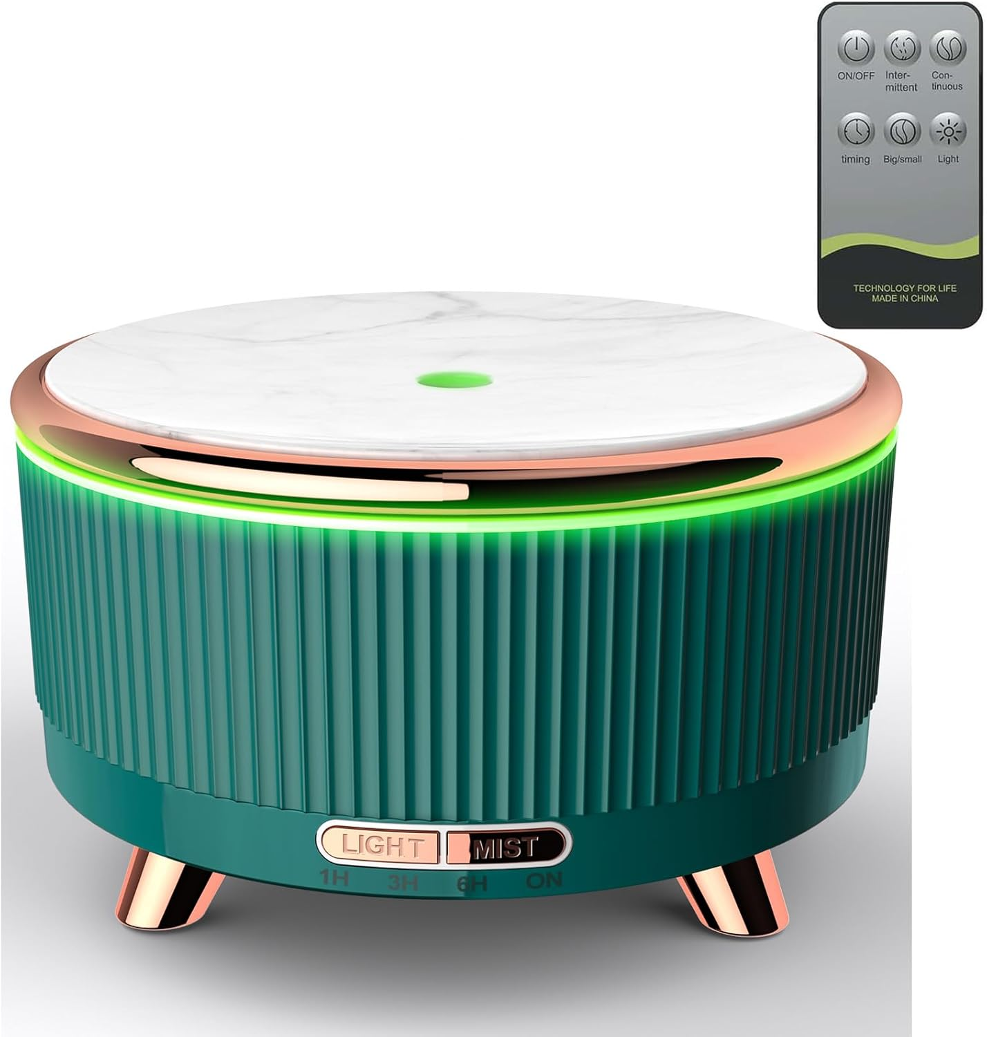 500Ml Essential Oil Diffusers for Home, Aromatherapy Diffuser, Room Aroma Diffuser, Scent Diffuser，Green