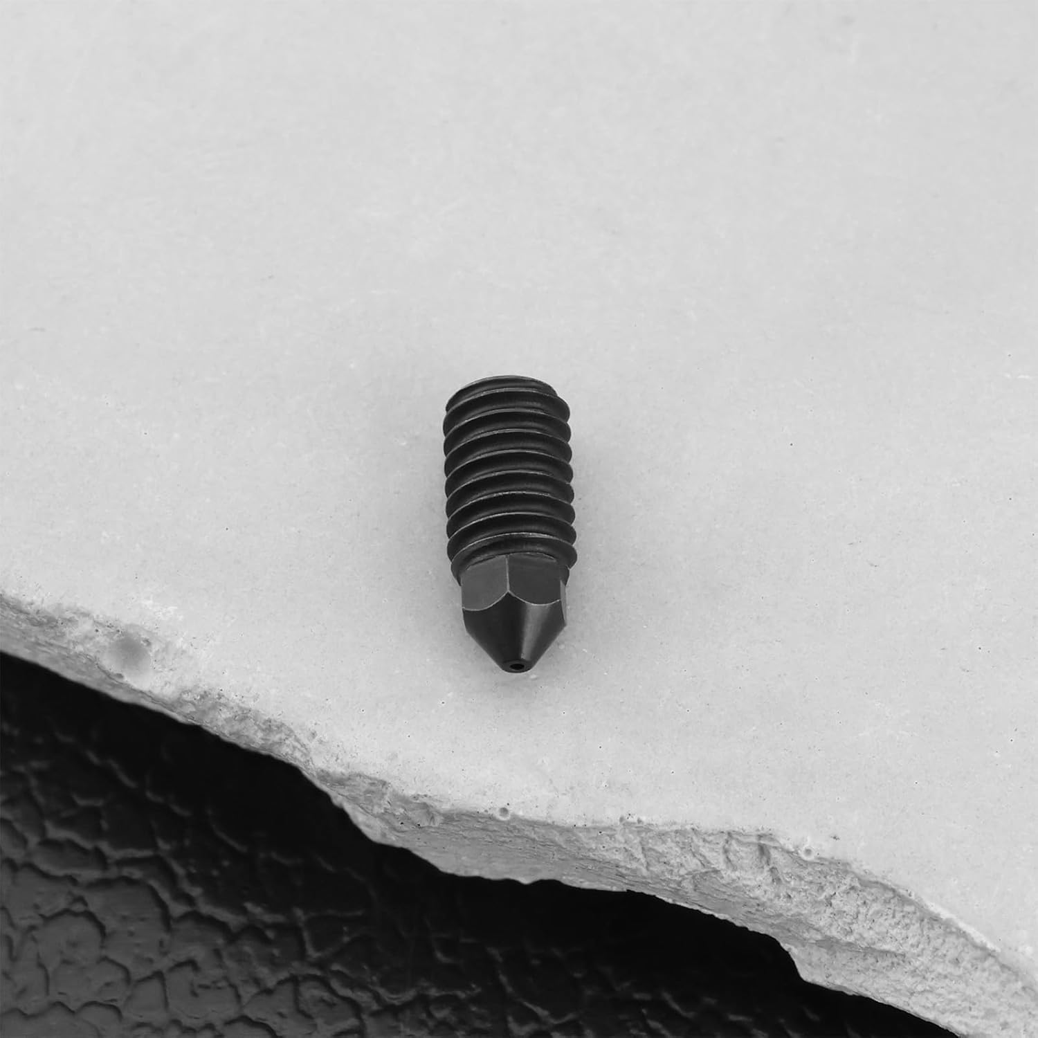 Ecsing 5Pcs 0.4Mm 3D Printer Nozzles 9X3Mm Hardened Extruder Hardened Steel Nozzles Compatible with Bambu Lab A1/A1 Mini 3D Printer Black image number 1