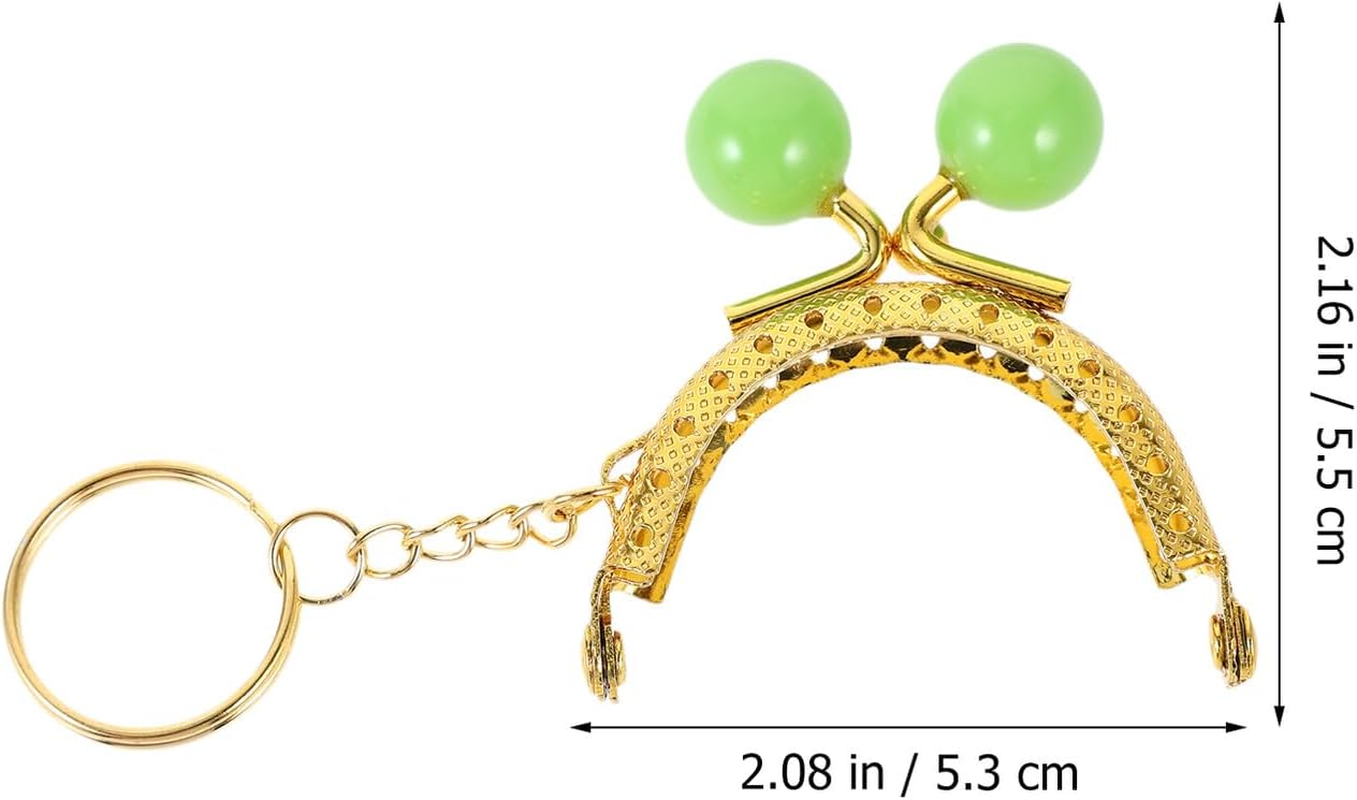 OSALADI 10Pcs Purse Clasp Frame Metal Keychain Wallet DIY Handbag Mechanism for Craft Projects and Keychain Accessories Random Color image number 4