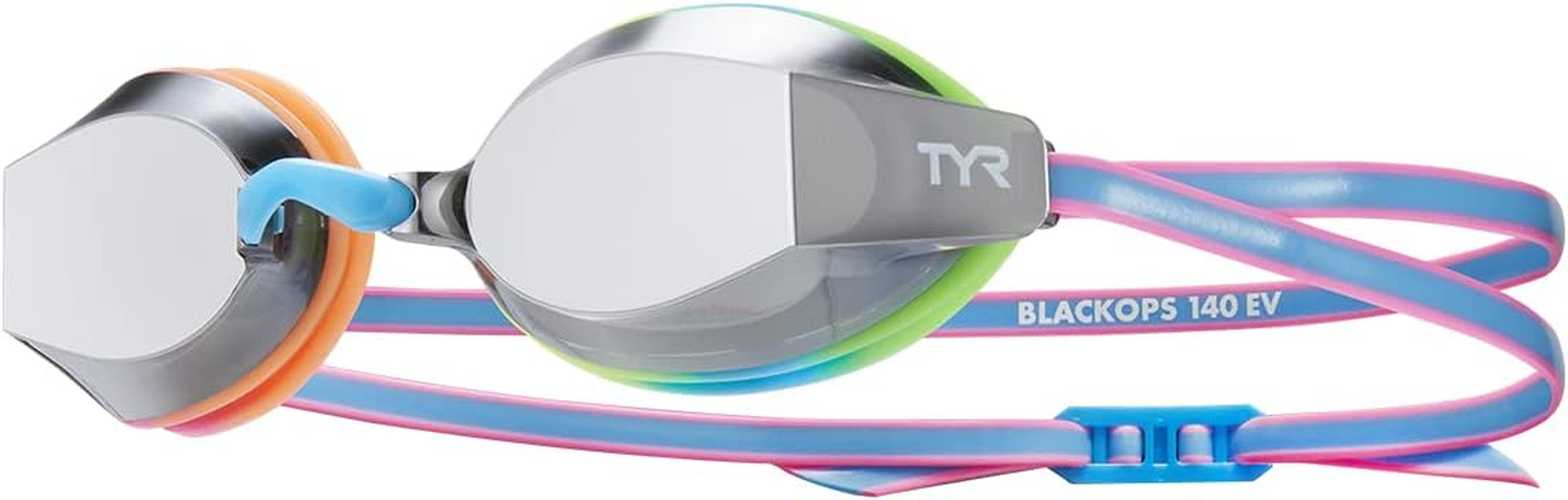 TYR &lrm;Blackops 140 EV Racing Mirrored Swim Goggles Junior Fit