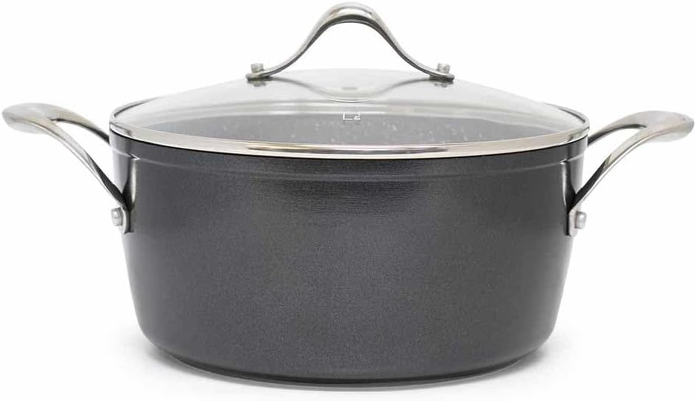 Salt&Pepper Tan-Ium Casserole with Glass Lid 24Cm - Saucepans image number 1