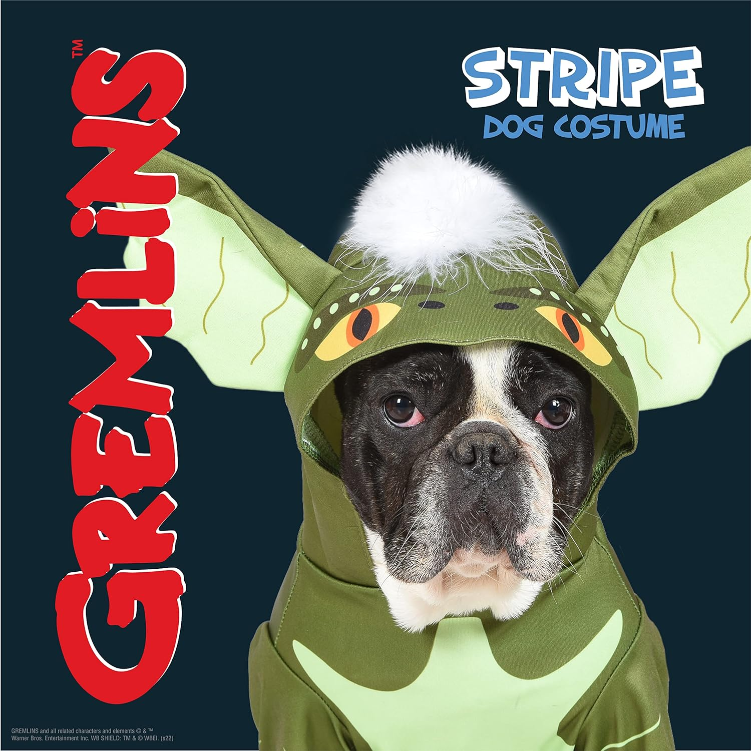 Warner Bros Horror WB: Gremlins Halloween Costume for Dogs with Hood &ndash; Size Large | Cute Pet Costumes, Scary Costumes for Dogs| Officially Licensed Gremlins Pet Products, Green (FF23213) image number 2