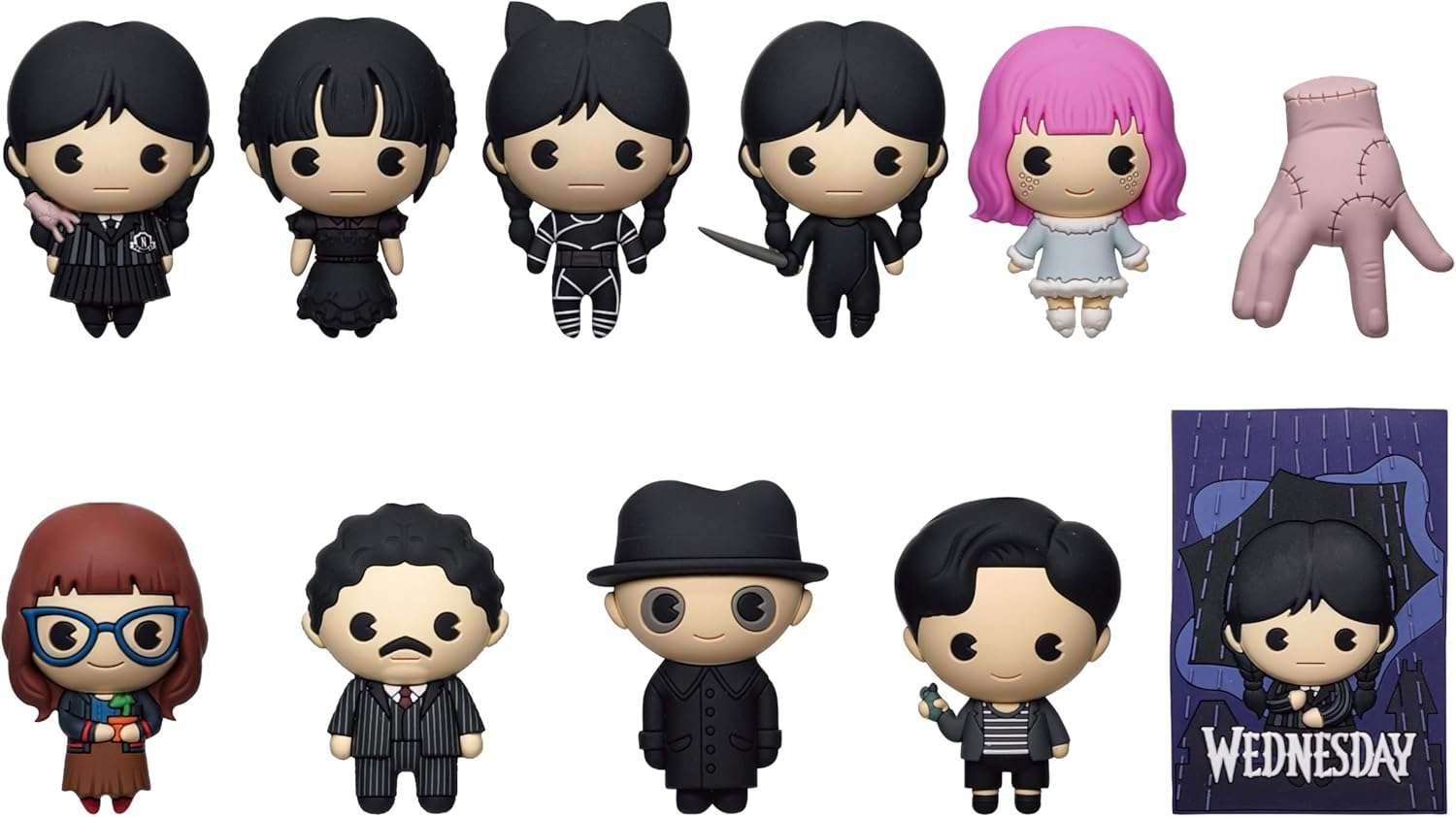 Wednesday 3D Foam Bag Clip - Series 2