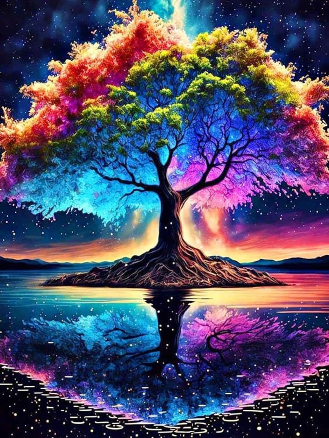 5D DIY Magical Tree Diamond Painting Art for Adults 30Cm X 40Cm Crystal Rhinestone Canvas S image number 4