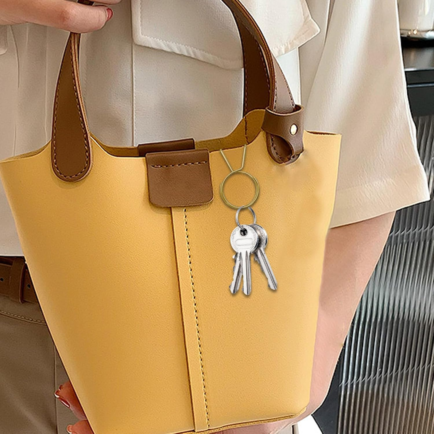 Pocket Clip - Quick and Easy Access Holder to Keys - Metal Ring Secure Hook for Home Car Travel Work Belt Security Pants Wallet Women Purse Pocket image number 4