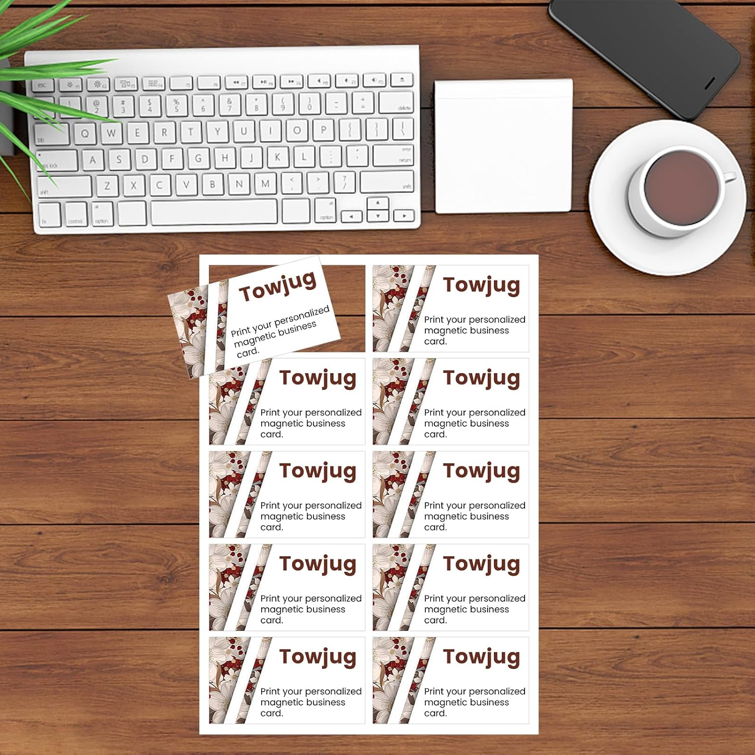 Printable Magnetic Sheets 8.5X11 Inches, 15 Sheets Glossy Print Paper Non-Adhesive Backing, 12Mil Thickness for Inkjet Printers DIY Flexible Magnet Photos