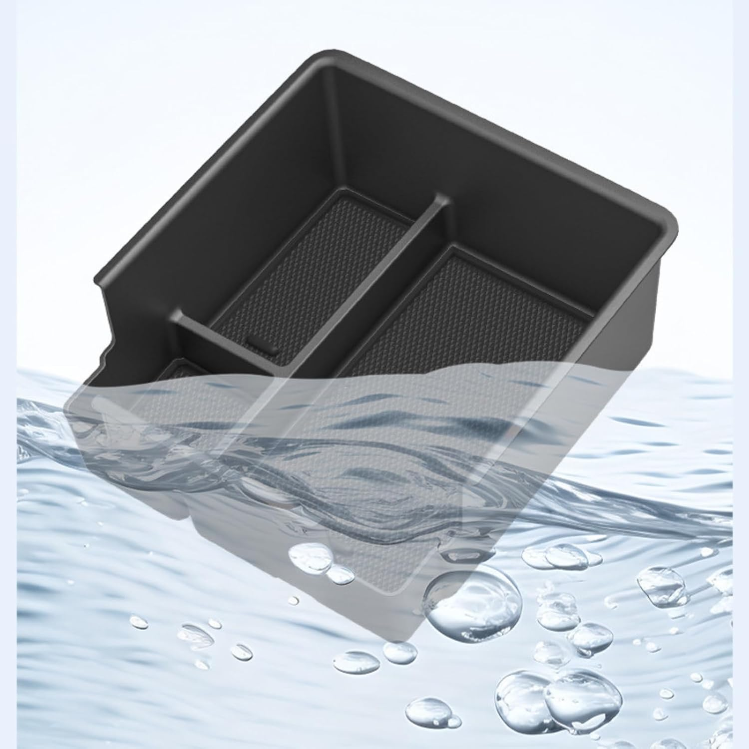 Center Console Organizer for BYD Seal EV 2024 2025 2026 Seal Interior Organizer Center Console Holder Tray Armrest Storage Box with Non-Slip Silicone Mats EV24 image number 4