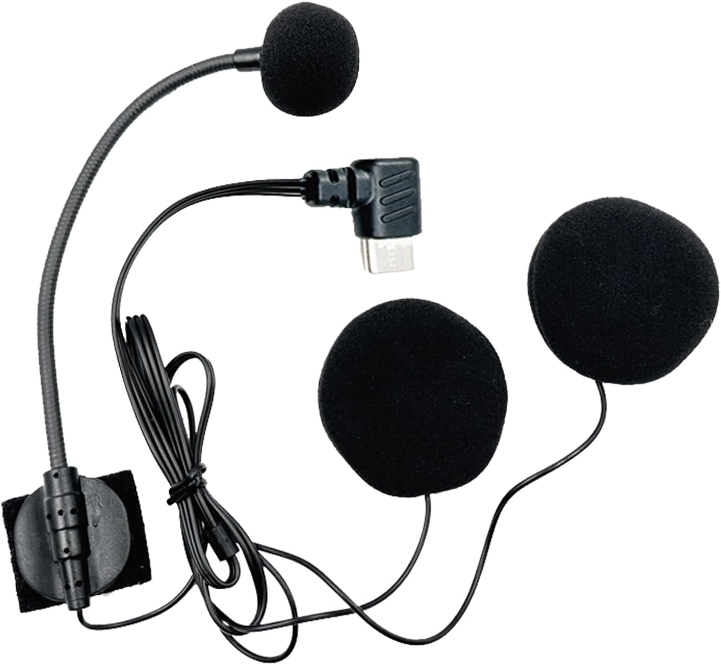 Helmet Microphone,Motorcycle Headphone - Noise-Cancelling Waterproof Headphones Type-C Plug for Sports Outdoor Interviews Music Recording image number 3