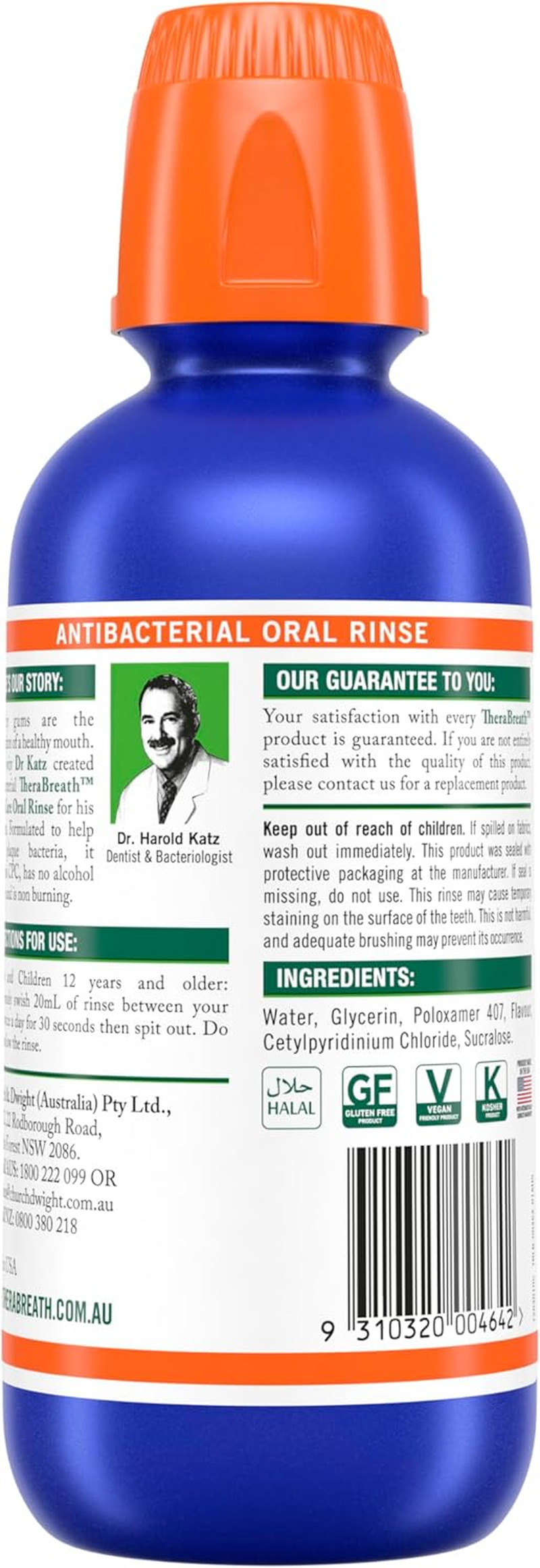 Therabreath Gum Care Oral Rinse, Clean Mint 473Ml - Reduces Gum Disease, Bleeding Gums, Fights Gingivitis and Controls Plaque, Freshens Breath with an Alcohol-Free Formula image number 1