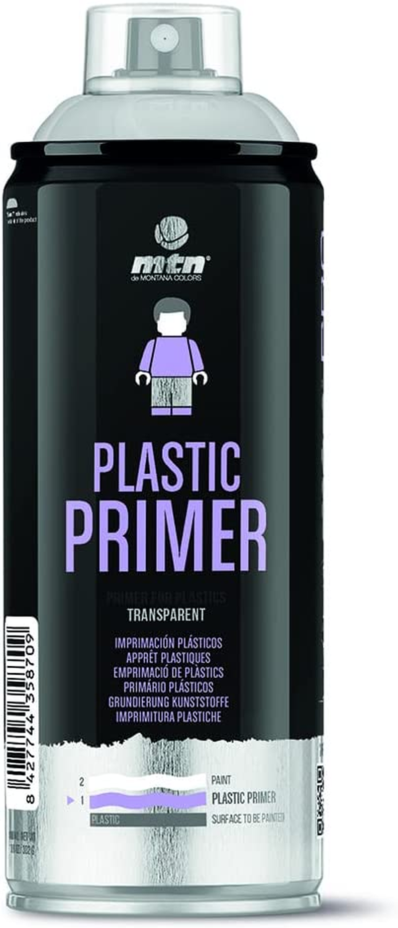 Montana Colors MTN PRO Plastic Primer Spray, 400 Ml image number 2