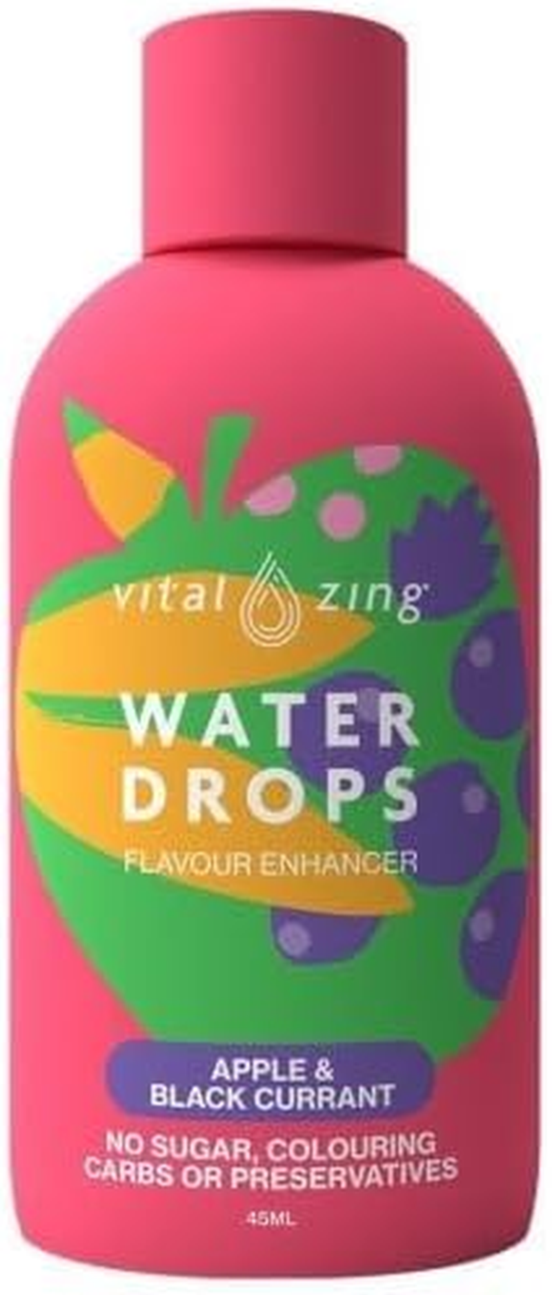 Vital Zing Stevia Apple and Blackcurrant Water Drops 45 Ml