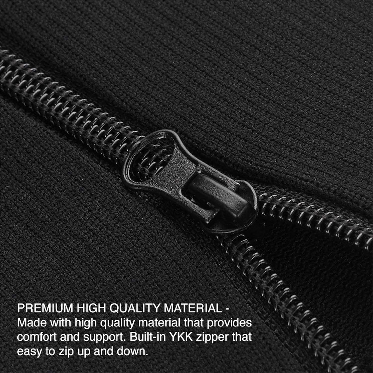 Zipper Compression Socks for Women and Men - Toeless Thigh High Open Toe with Zipper, Easy On/Off, Ideal for Pain Relief and Improved Circulation (Black) (L/XL) image number 2