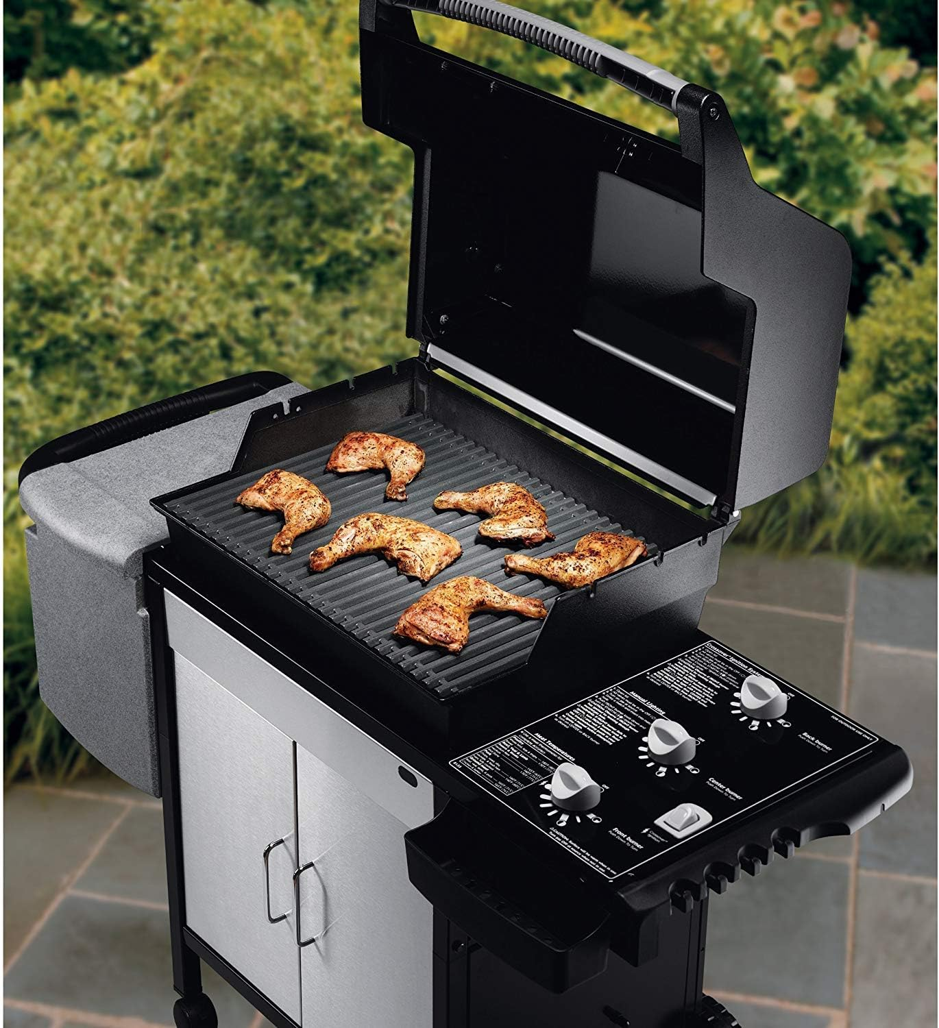 Denmay 7525 44 X 30CM Porcelain Enameled Grates for Weber Spirit Spirit I & II 300, E310 E320 S310 S320 Series, Spirit 700, Weber 900, Genesis Silver/Gold/Platinum B&C, for Weber 7526 7527 65906 image number 6