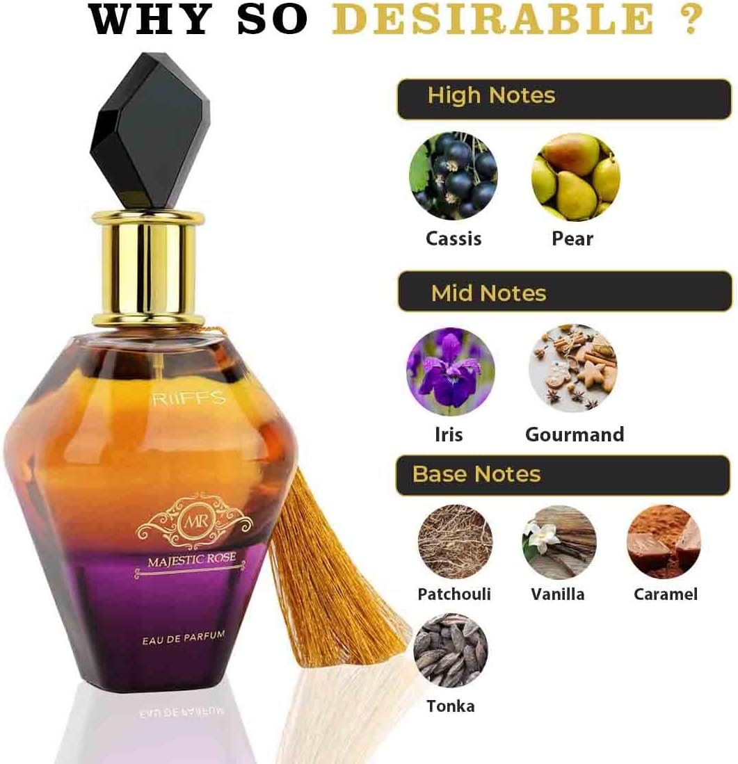 Riiffs Majestic Rose Eau De Perfume Spray for Women, 100 Millilitre image number 5
