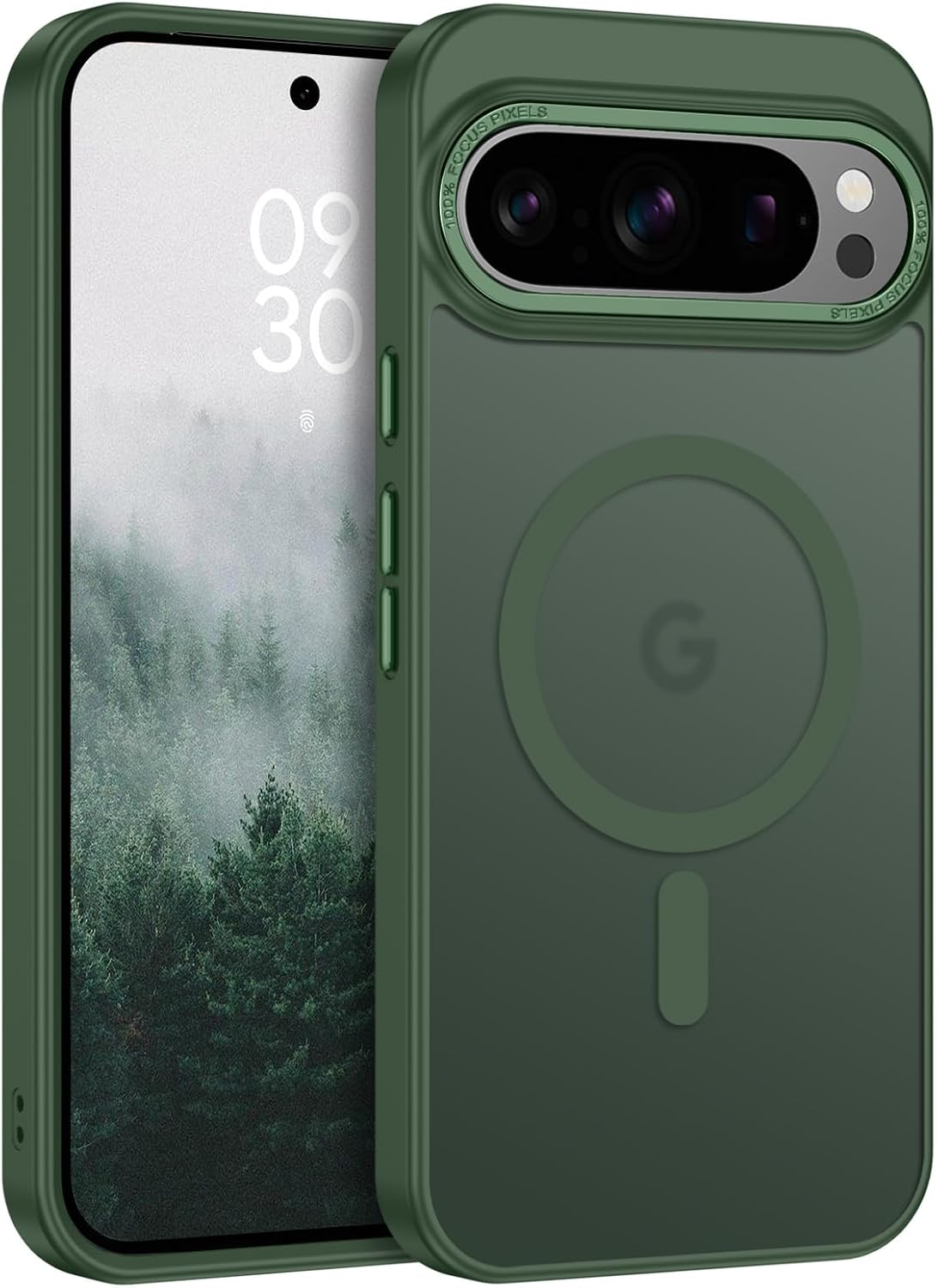 BENTOBEN for Google Pixel 7 Case, Magnetic Skin-Friendly Touch Slim Matte Phone Cases Compatible with Magsafe Wireless Charging, Rugged Shockproof Full Body Protective Cover for Pixel 7 6.3 Inch Black