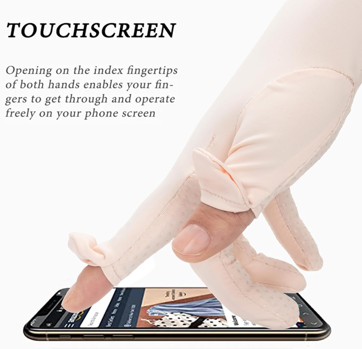 Xuoaz Summer-Uv-Sun-Protection Gloves Long Driving-Gloves Sunblock Non Slip Full Finger Outdoor Arm Gloves for Women Cycling