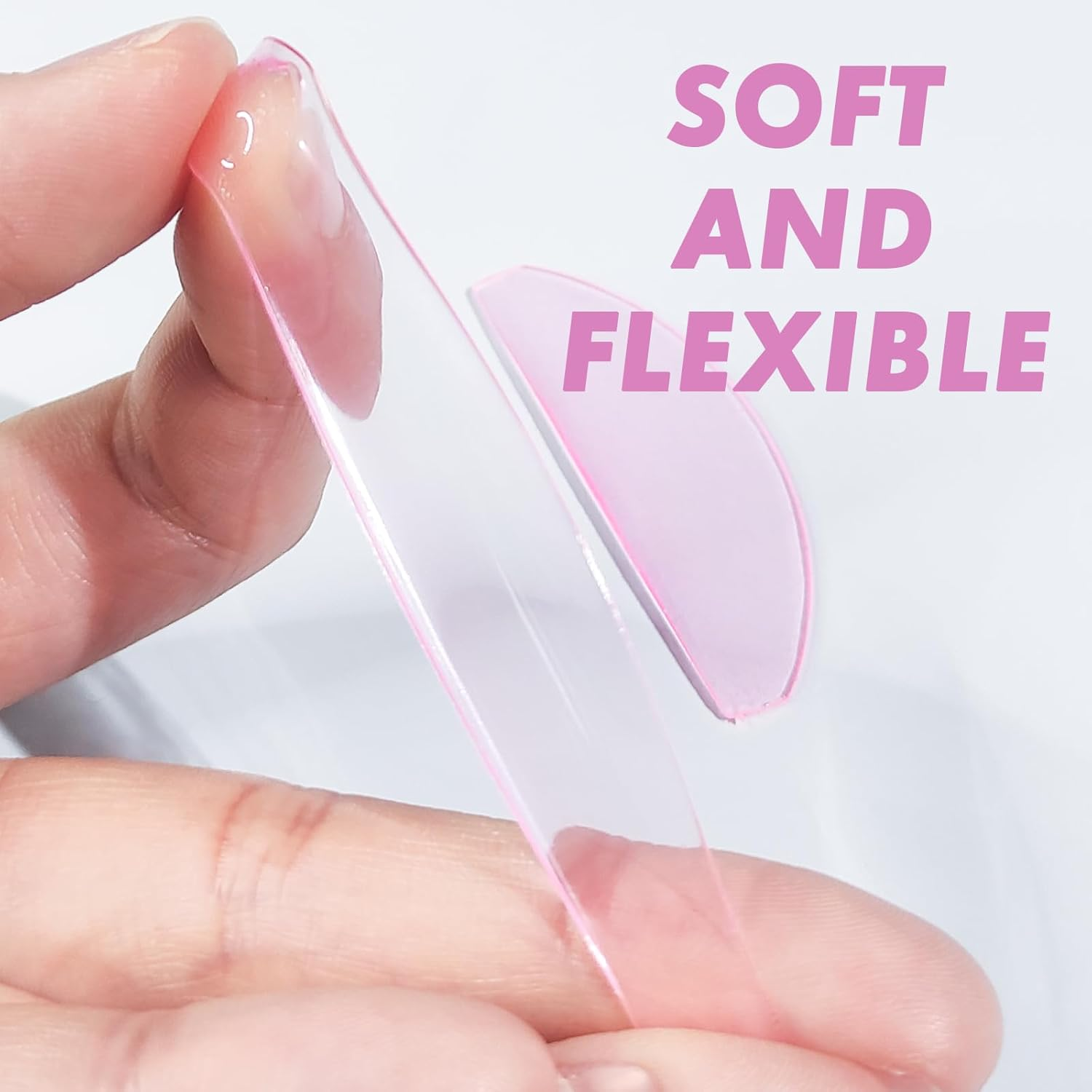 Lomansa Eyelash Lift Pads, Lash Lift Shields, Only for Perming No.1, Ultra Thin and Sticky, Multiple Use as Eye Patches or Eyelash Lift Tape for Salon (Rose) image number 5