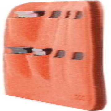ODA - Super Slim SD & Microsd Card Holder - Fits in a Wallet - Microfiber - 1Mm Thin (Orange, 8 Microsd) image number 3