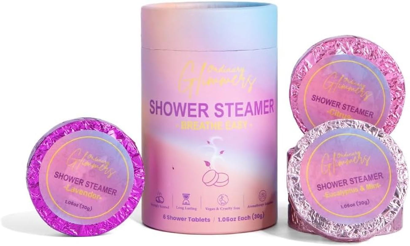 Ordinary Glimmers Shower Steamers; Lavendar, Citrus, Eucalyptus and Mint; Sampler image number 5