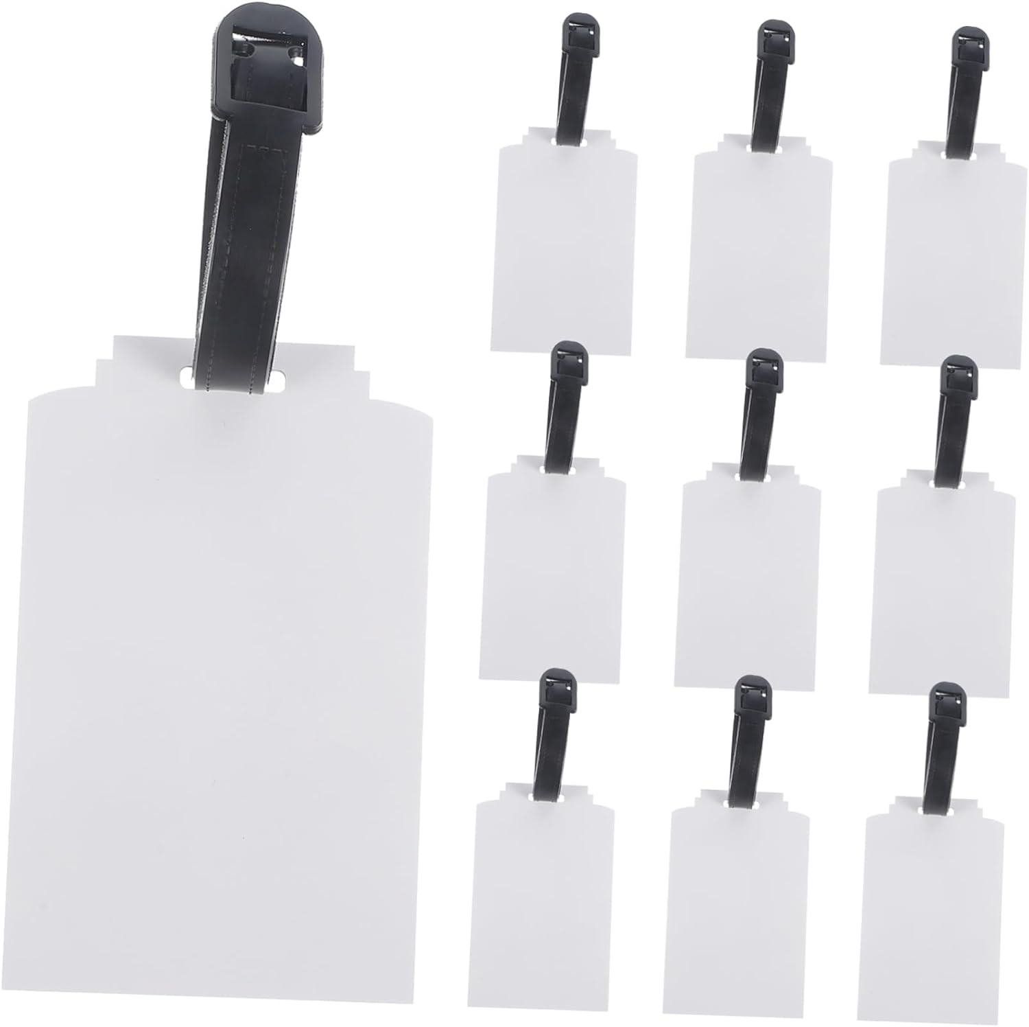 KONTONTY Thermal Transfer Luggage Tag Blank Suitcase Labels for DIY Sublimation Blank Luggage Tag Heat Transfer for Travel and Cruise Essentials