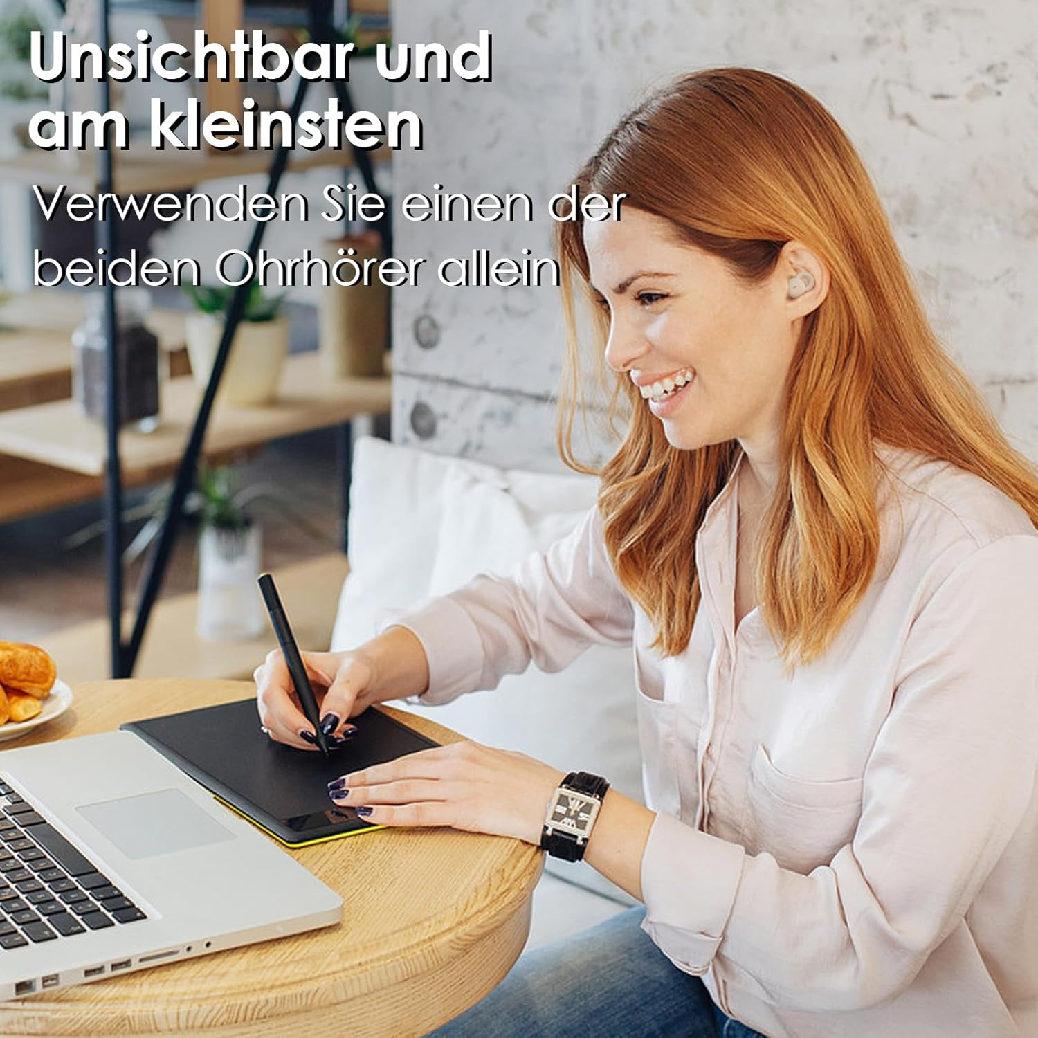 Smallest Invisible Sleep Earphones, Comfortable Noise Blocking Headphones, Wireless Bluetooth for Sleeping, Earbuds for Side Sleepers, Tiny Hidden Sleep Headphones for Work Sports image number 4