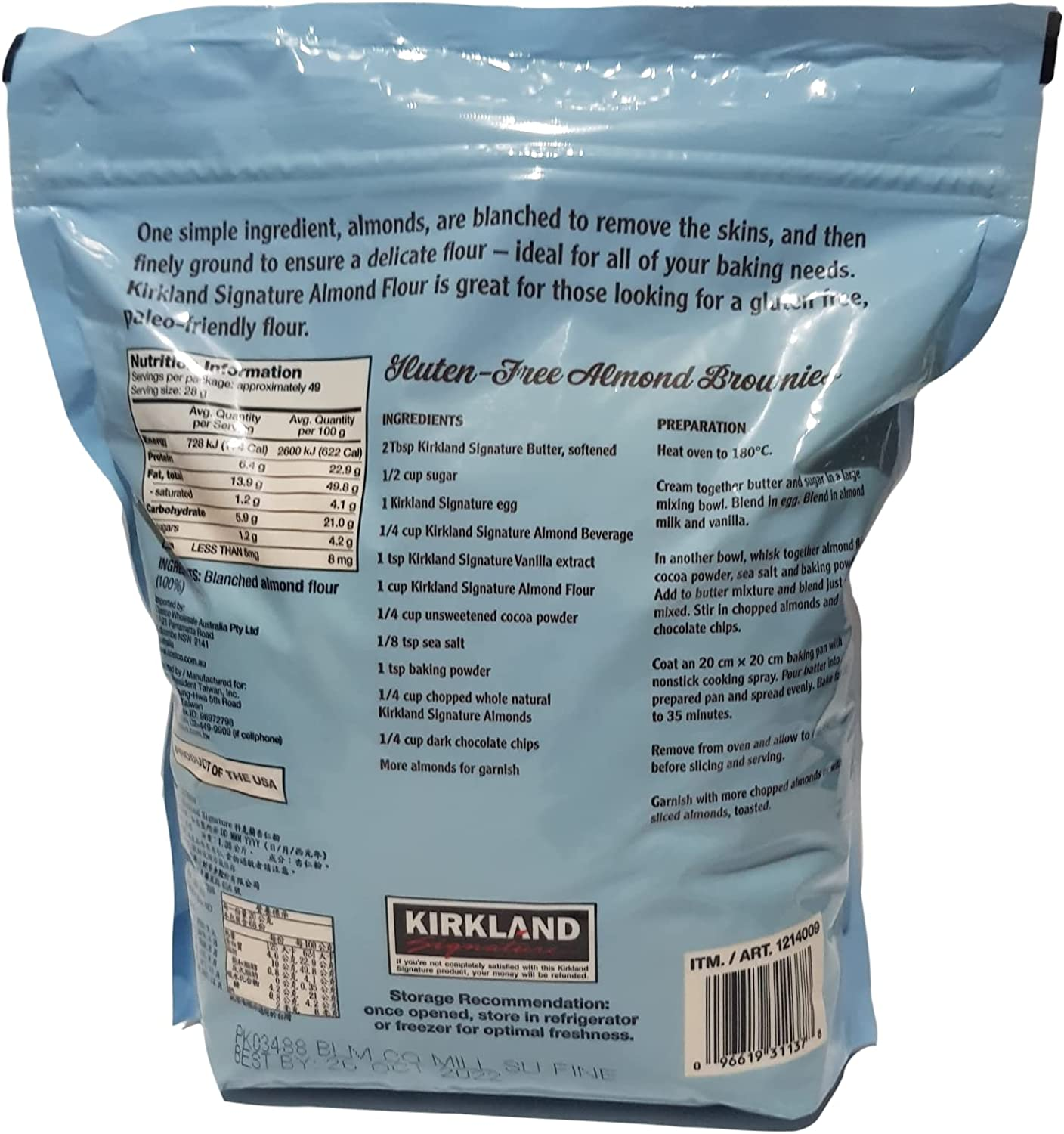 Kirkland Signature Almond Flour Blanched 1.36Kg image number 2