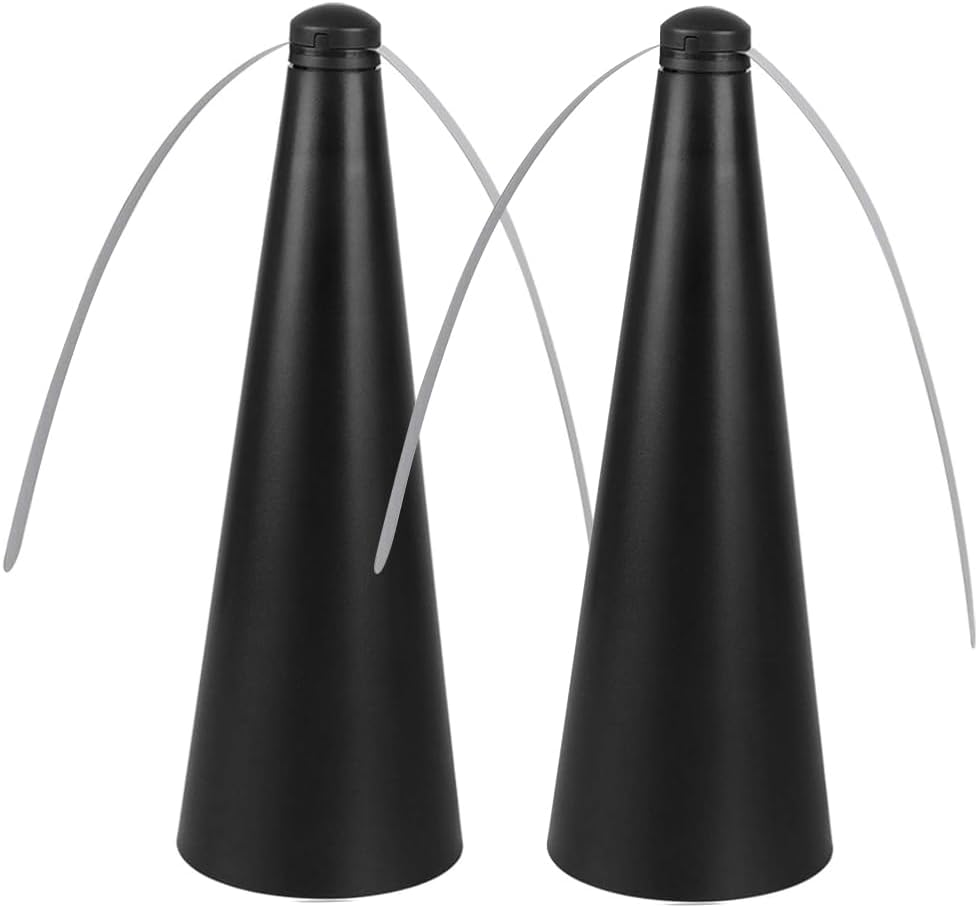 Living Today Fly Swatter Fan, Battery Operated Food Spinning Fan for Table Picnic,Portable Table Fly Repellent Fan,Food Fruit Fans for outside Indoor Meal for Restaurant Patio Home Barbeque (1, Black)