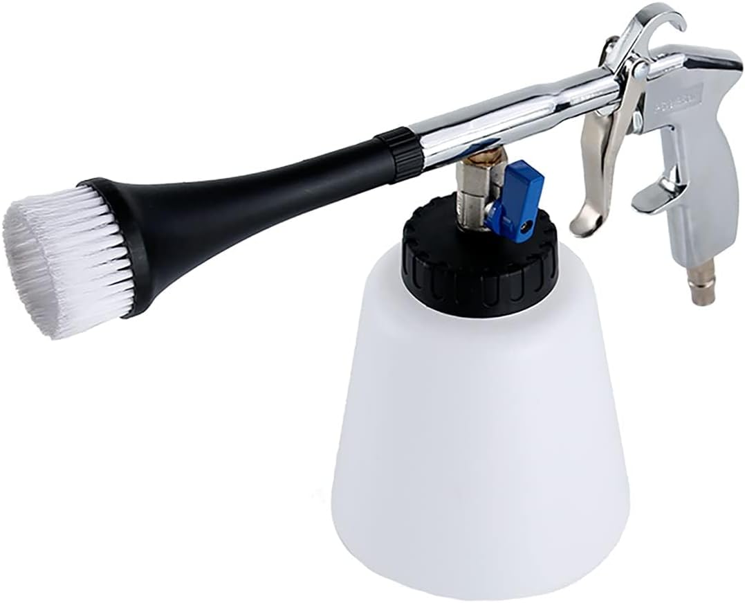 High Pressure Cleaning Tool Turbo Cleaning Gun Car Detailing Kit Professional Auto Interior Cleaner Detailing Wash Wash Spray Bottle Nozzle with 1L Bottle for Air Compressor image number 5