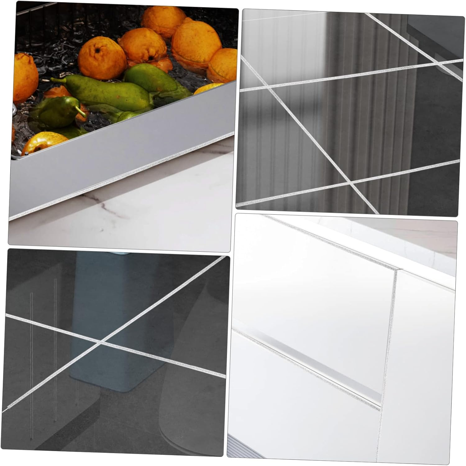 ULTECHNOVO 4Rolls Self-Adhesive Sealing Tape for Wall Door Frame Decorative Tape Beautiful Seams image number 3