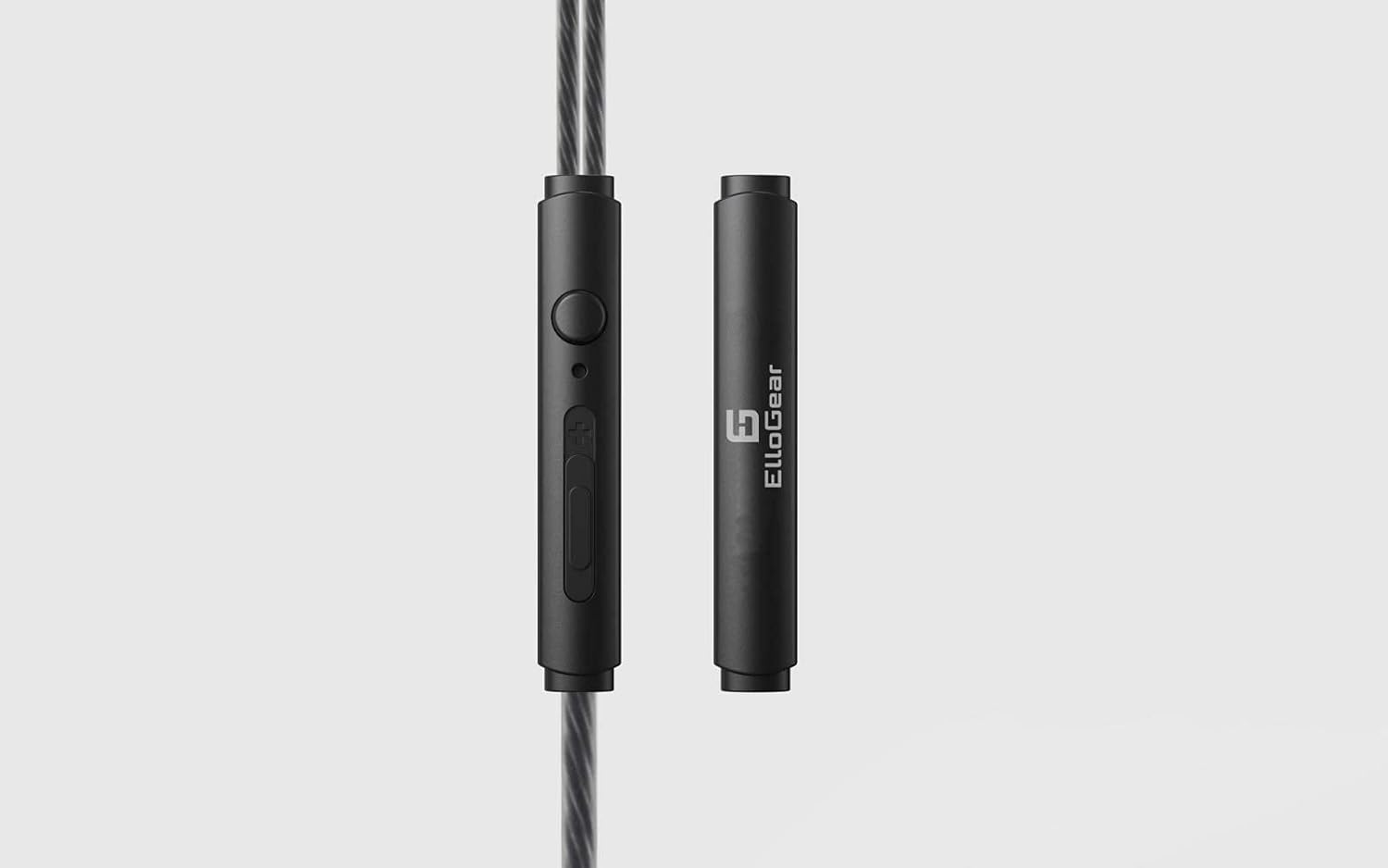 Ellogear EG10 Stereo Earbuds 3.5Mm with Noise Isolating Technology, Microphone and Volume Control - Clarity and Bass Performance - Black image number 1
