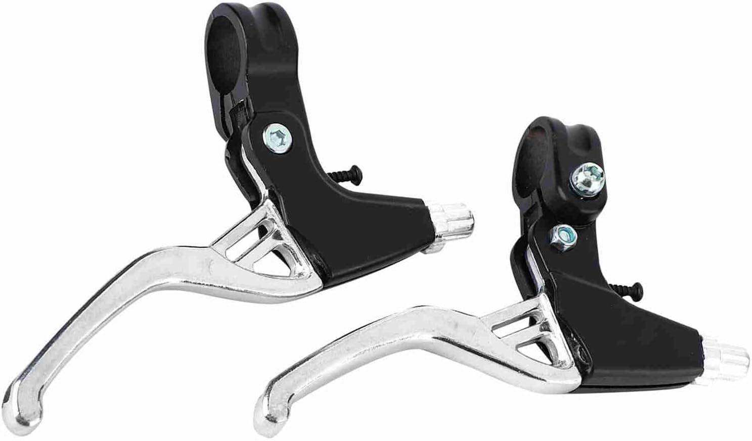 1 Pair Aluminium Alloy Bicycle Brake Levers Mountain Bike Brake Handles with 4 Colors for MTB Folding Bike Cycling Accessories