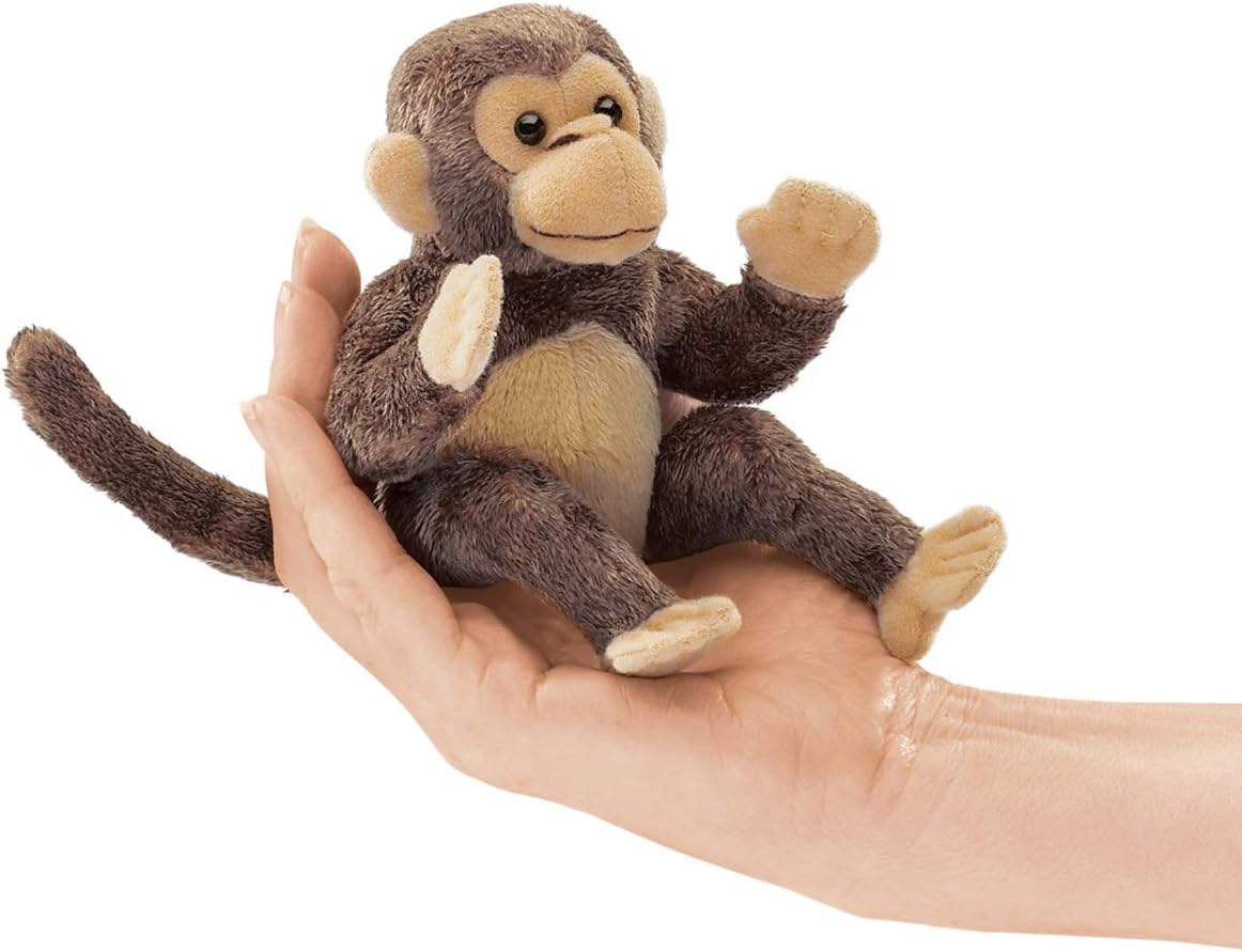 Folkmanis Mini Monkey Finger Puppet image number 2