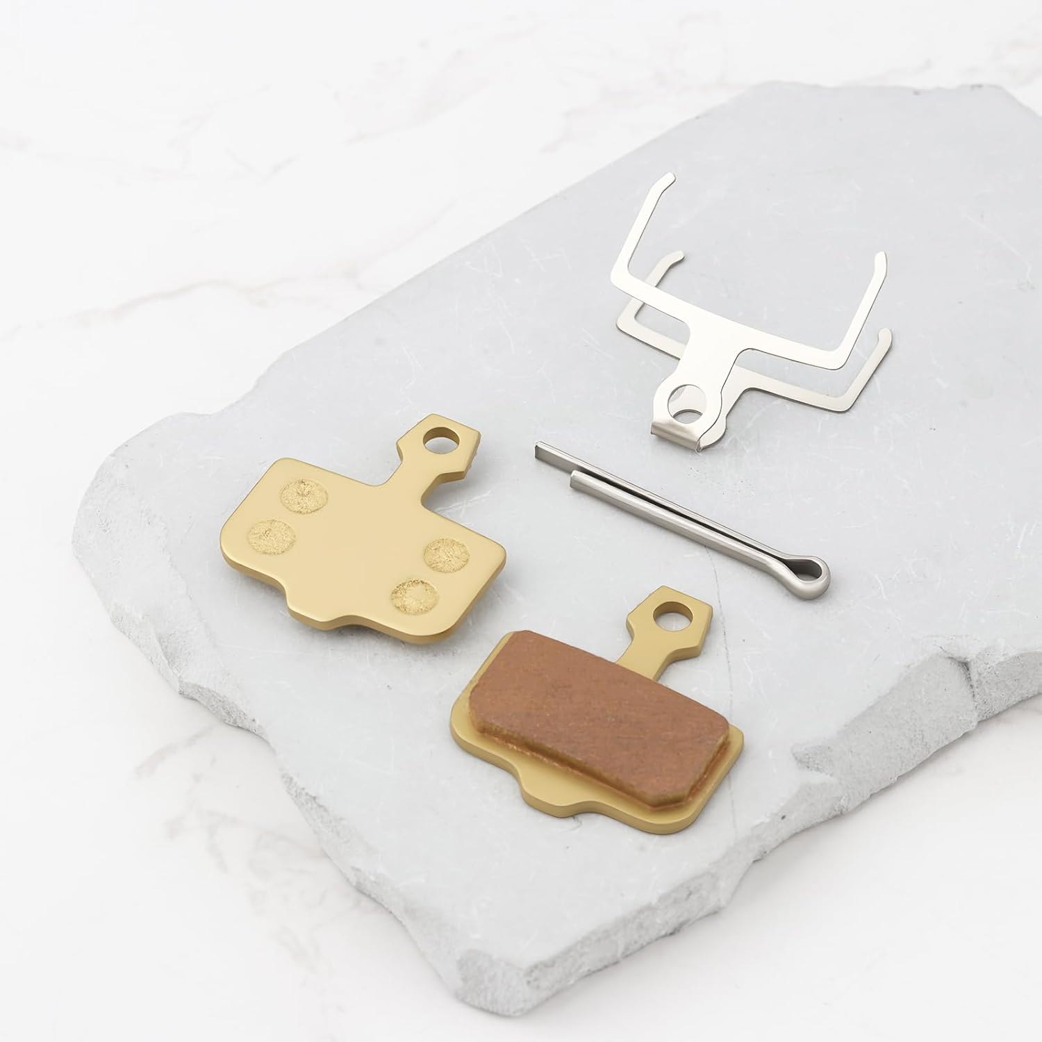 2 Pairs Electric Scooters Metallic Brake Pads 17X30Mm Compatible with Nutt image number 1