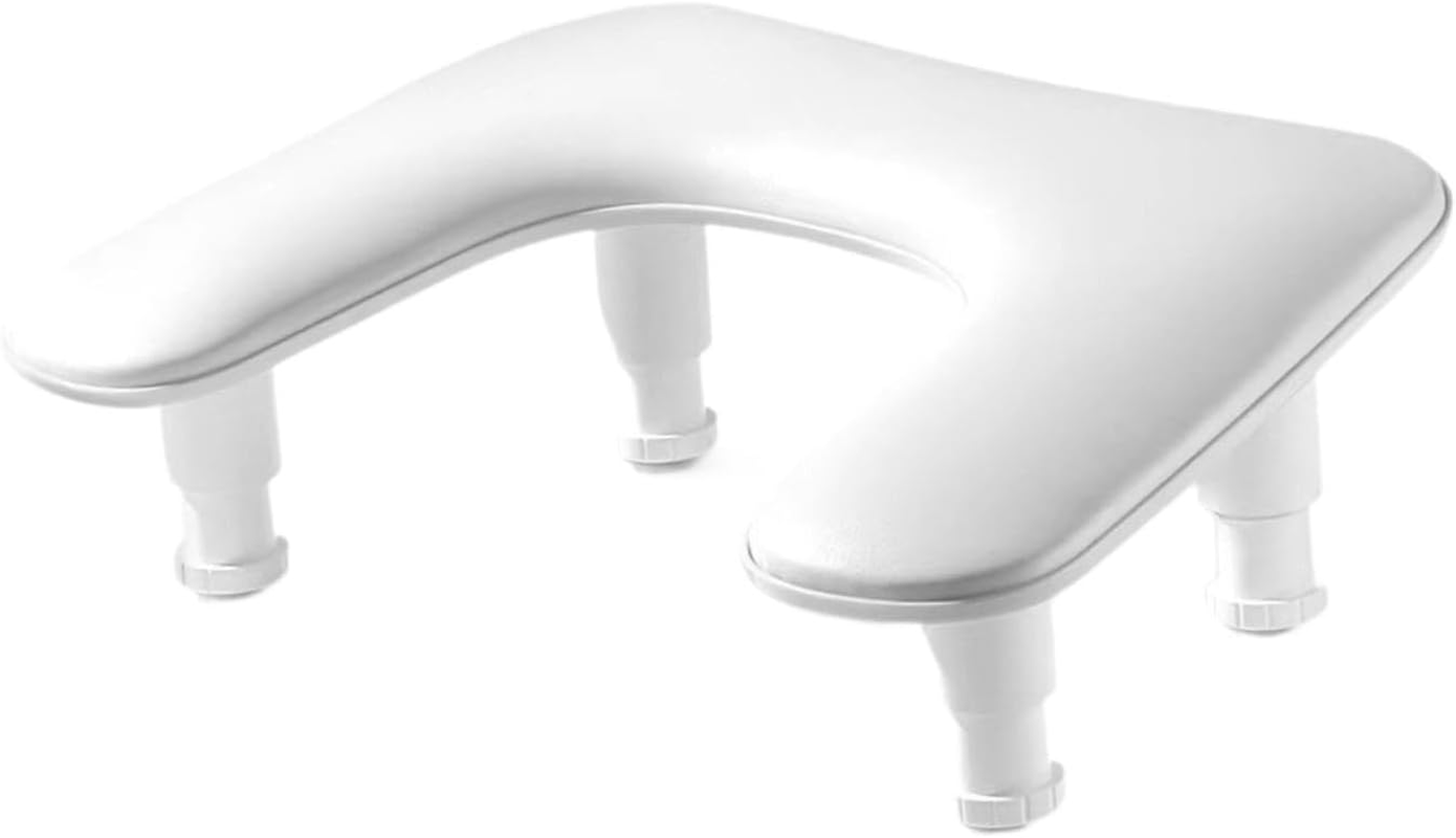 TENOL Nail Art Hand Rest Nail Arm Rest Pillow Professional Nail Art Hand Holder Manicure Tool Adjustable Height, White image number 3