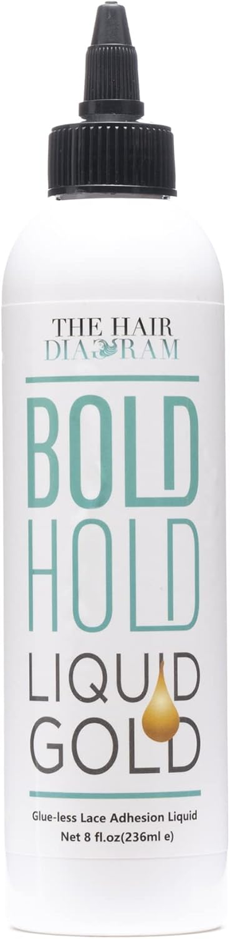 The Hair Diagram - Bold Hold Liquid Gold - Glueless Lace Gel - Temporary Hold for Wigs and Hair Systems - Styling Agent for Baby Hairs - Non Toxic - Aerosol & Alcohol Free - Water Based Formula - 8Oz image number 6