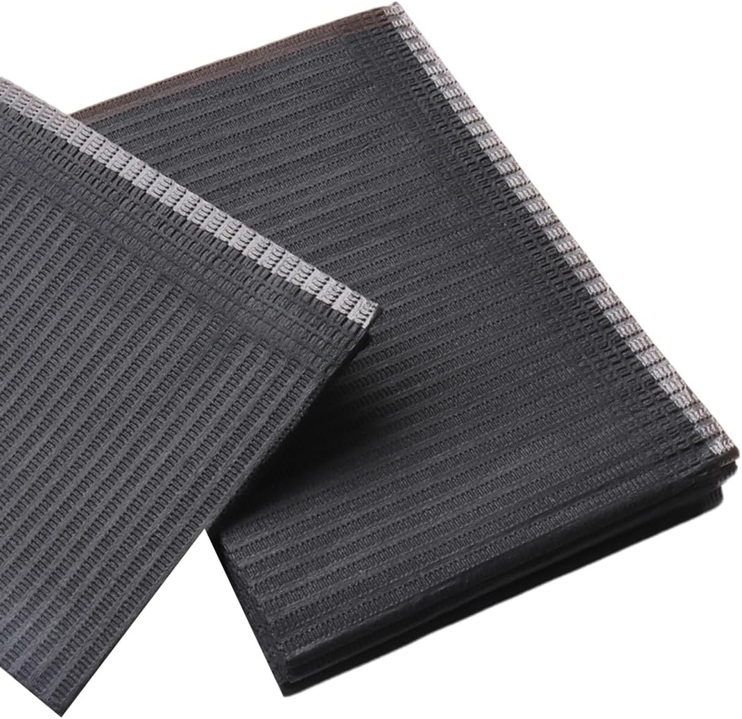 AIMALL 125 PCS Disposable Embroidery Tattoo Cleaning Pad, Waterproof Dental Tablecloth, PE Composite Film, 13.2 X 17.7 Inches