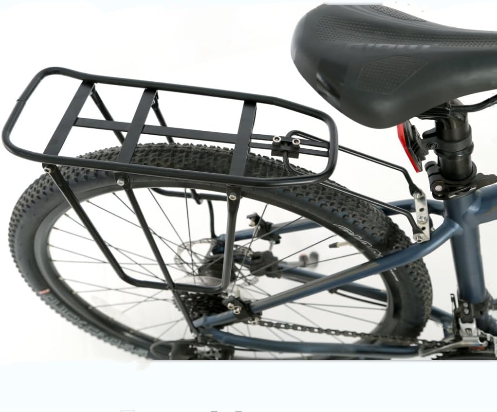 YUNNUO Bicycle Cargo Rack Rear Bike Rack,Bike Luggage Rack Fits Most Mountain Bikes and Road Bikes,130 Lbs(60Kg) Capacity image number 3