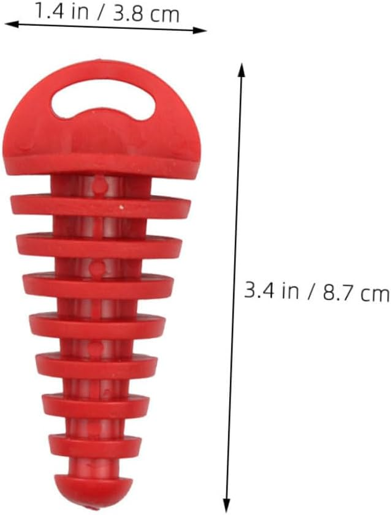 Happyyami 2Pcs Motorcycle Exhaust Air-Bleeder Plugs Performance-Enhancing Silencer Accessories in Green and Red Easy Installation for Upgraded Riding Comfort